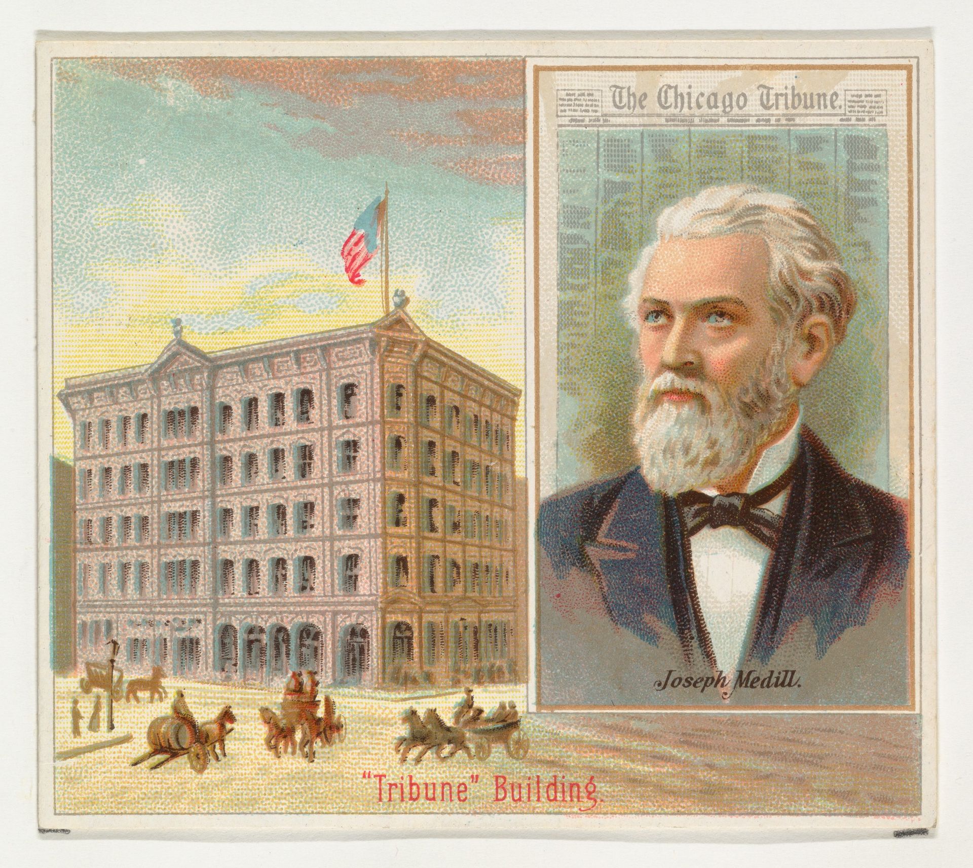 Joseph Medill, The Chicago Tribune, from the American Editors series (N35) for Allen & Ginter Cigarettes by Allen & Ginter
