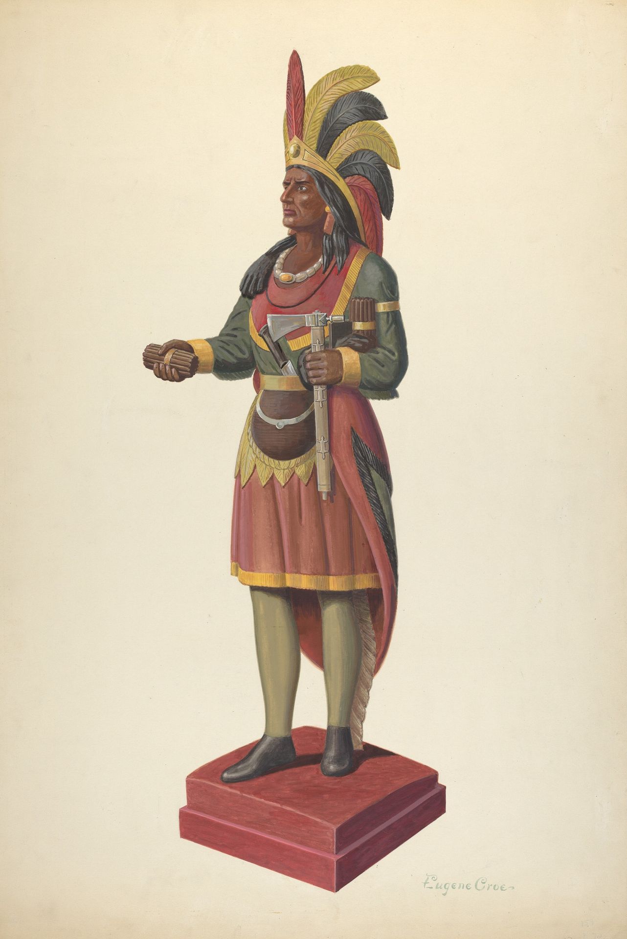 Cigar Store Figure by Eugene Croe