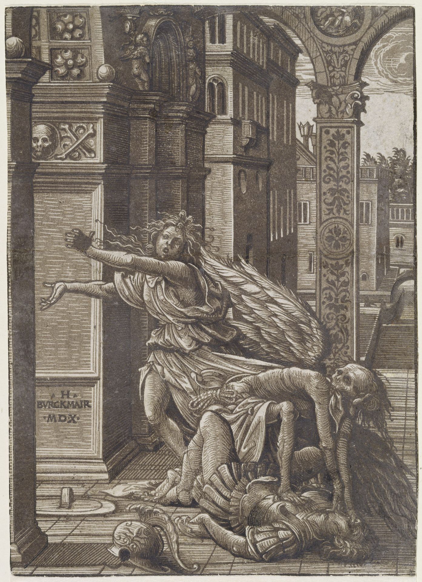 Lovers surprised by death by Hans Burgkmair