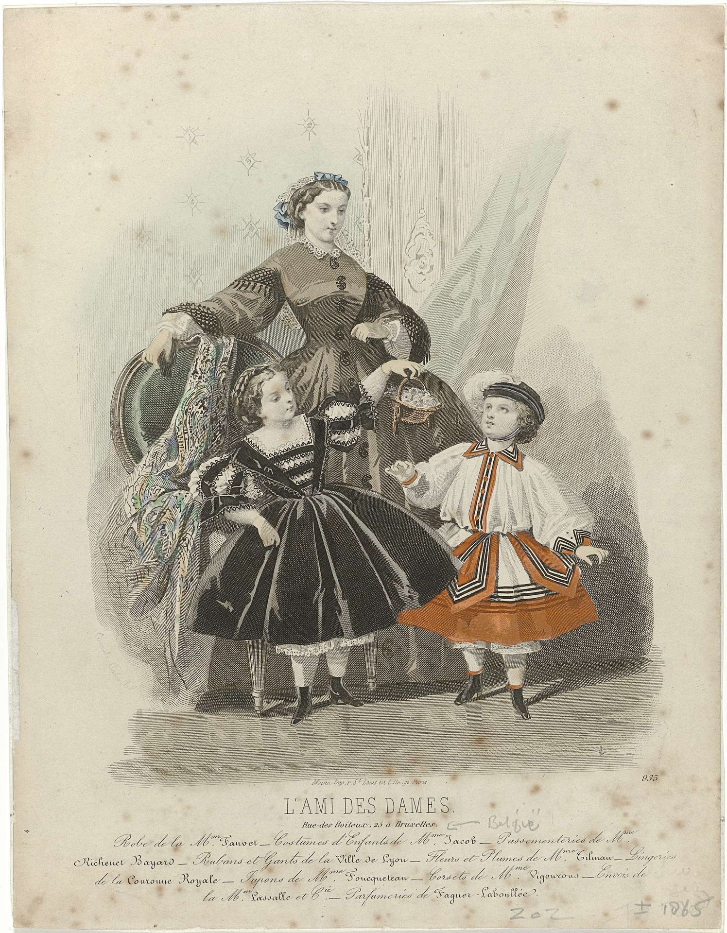 L'Ami des Dames, Bruxelles, ca. 1865, No. 935 : Robe de la Mon Fauvet (...) by Anonymous