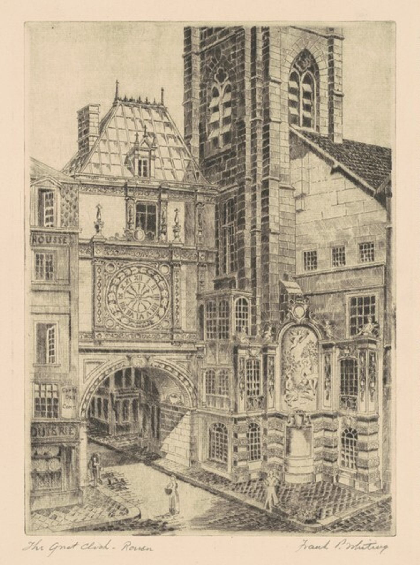 The Great Clock—Rouen by Frank P. Whiting