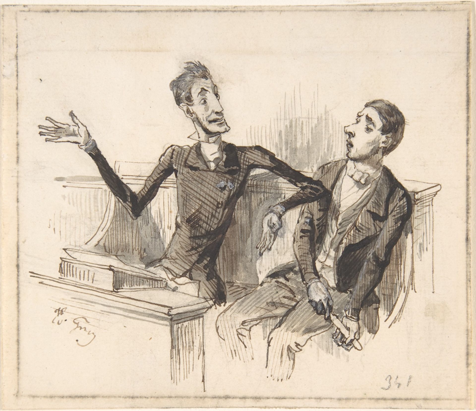 Illustration in Jérôme Paturot, by Louis Reybaud, Paris, 1846 by J. J. Grandville