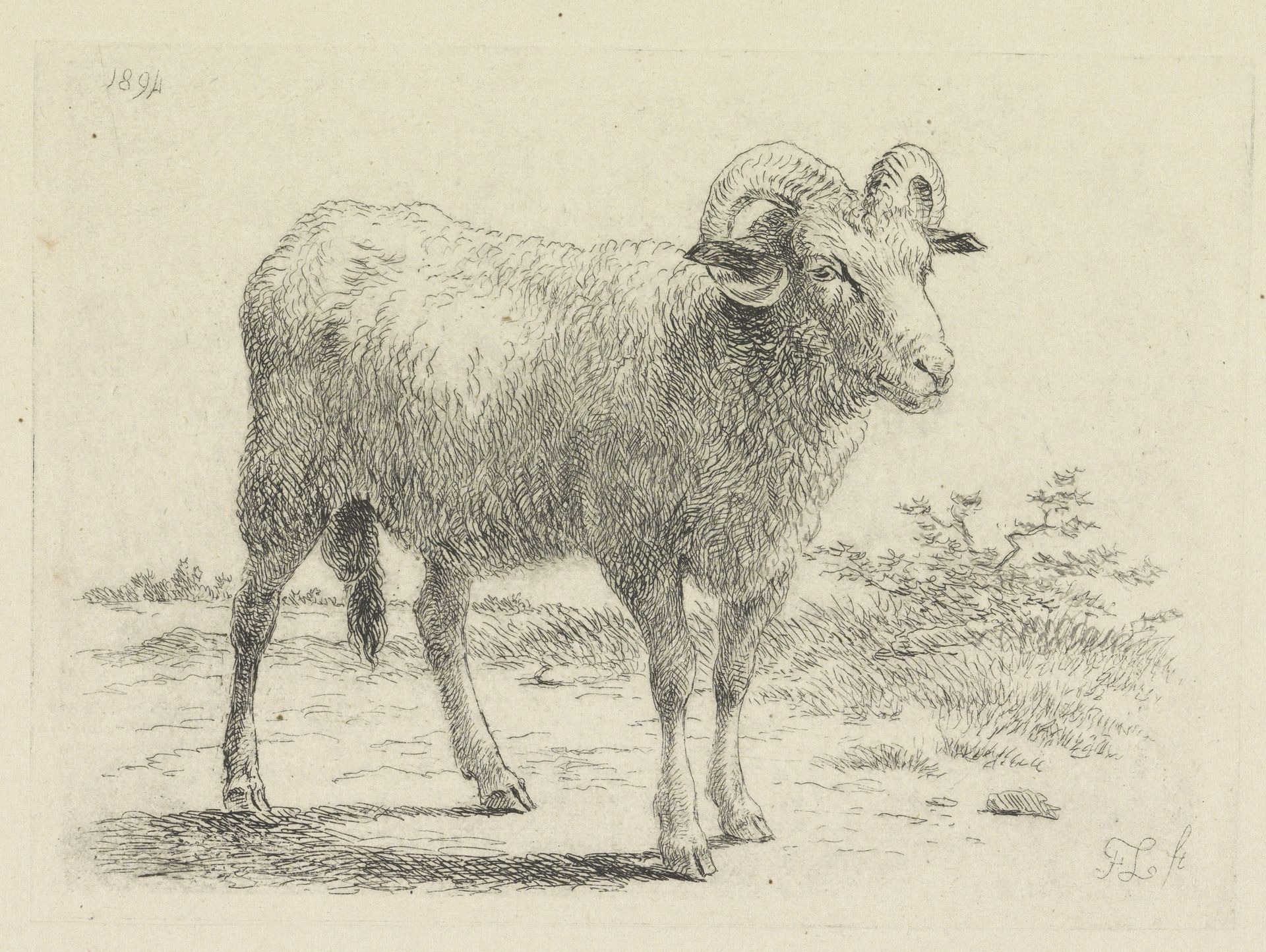 Staande ram by Frans Lebret