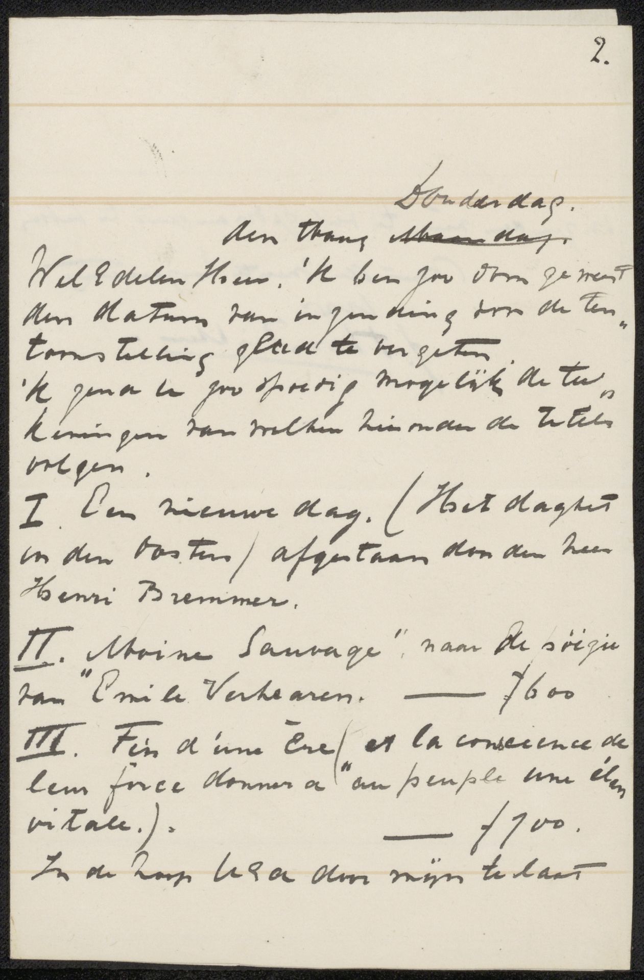 Brief aan Pieter Haverkorn van Rijsewijk by Johan Thorn Prikker