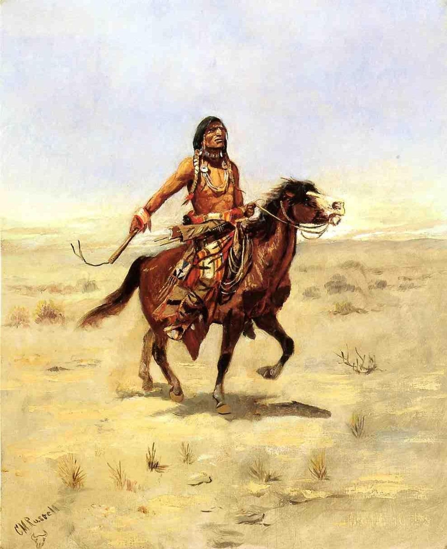 Indian Rider by Charles M. Russell