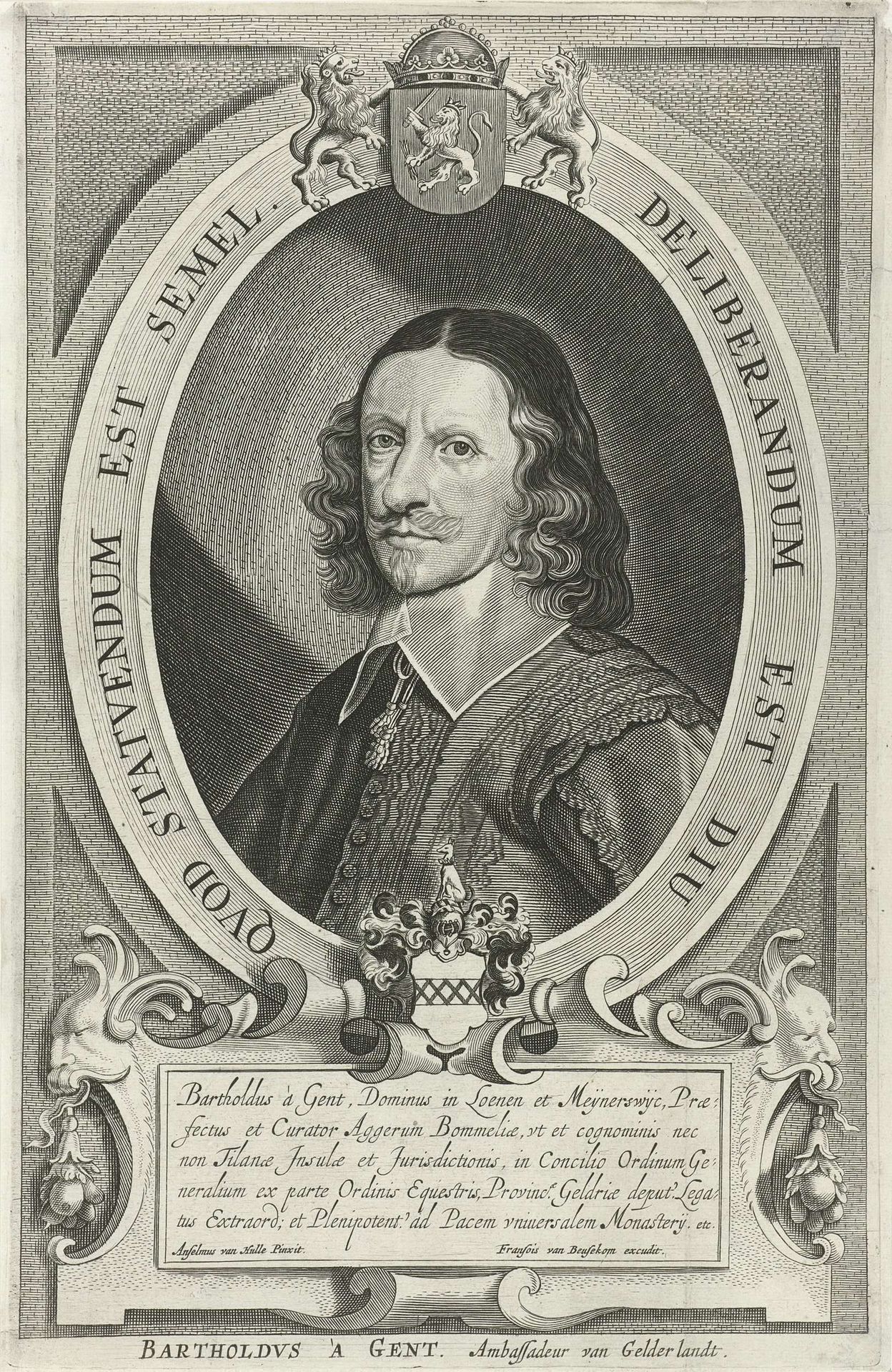Portret van Barthold van Gent, graaf van Loenen en Meynerswijck by Anonymous