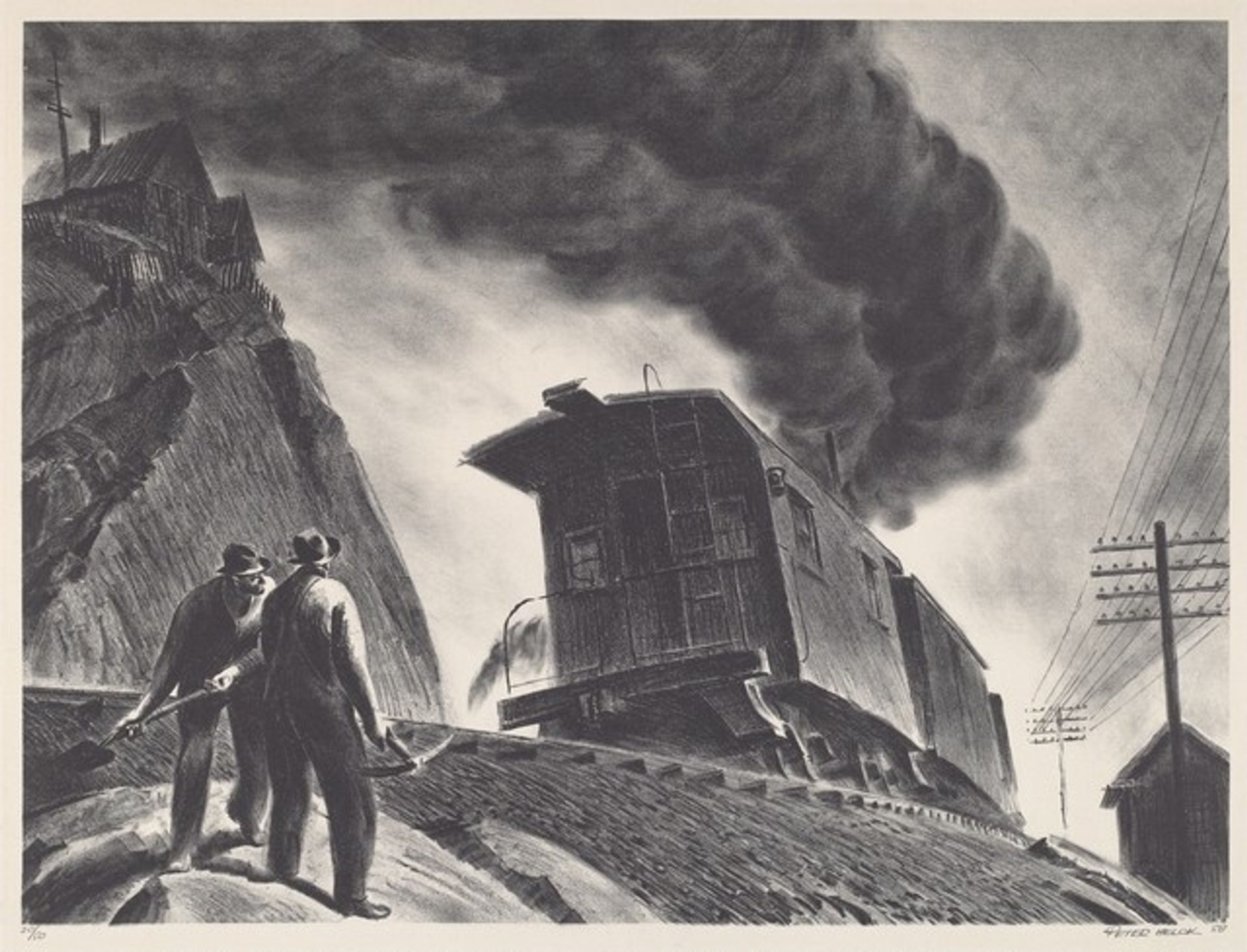 Fast Freight by Clarence Peter Helck