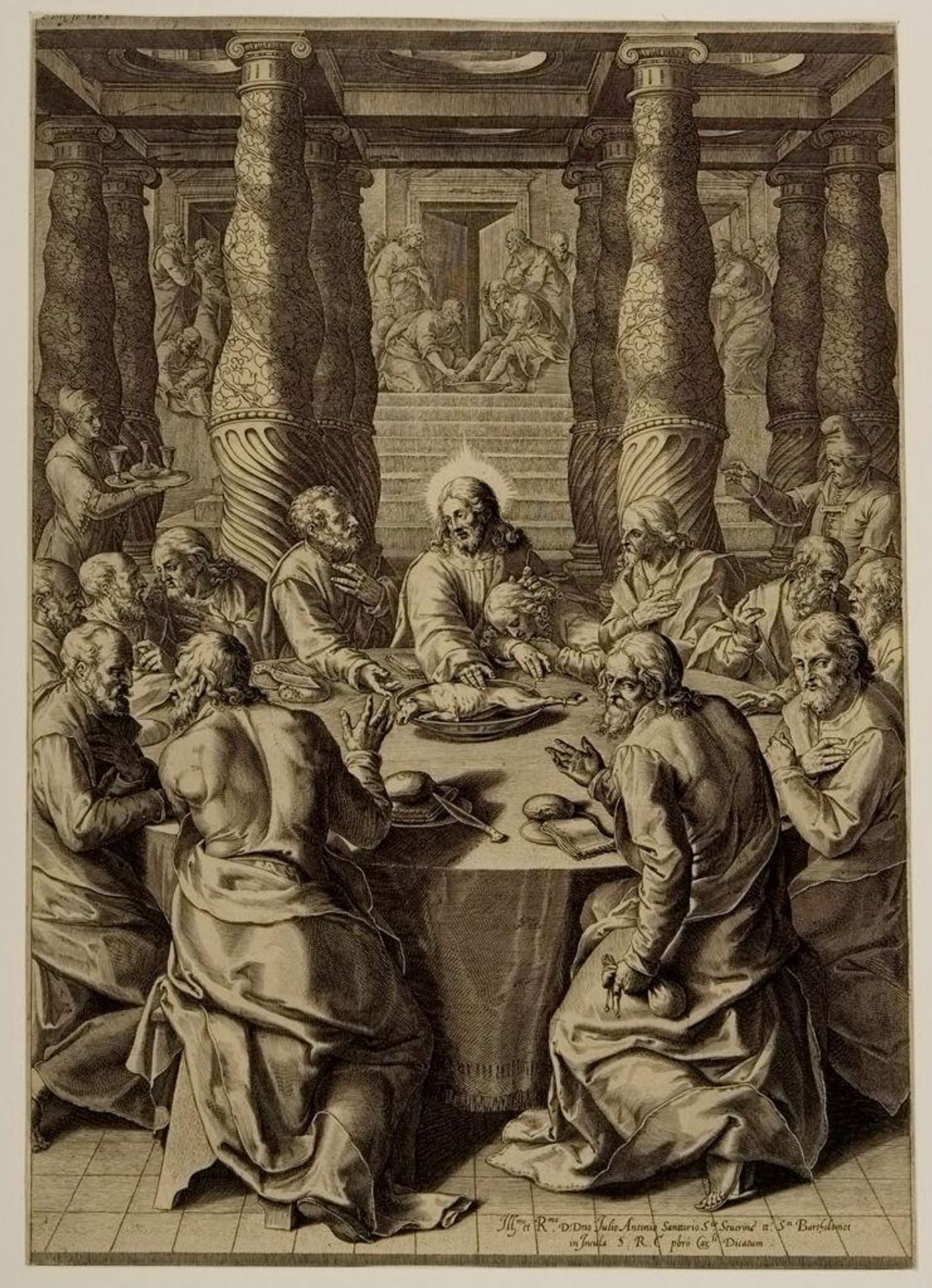 The Last Supper by Cornelis Cort