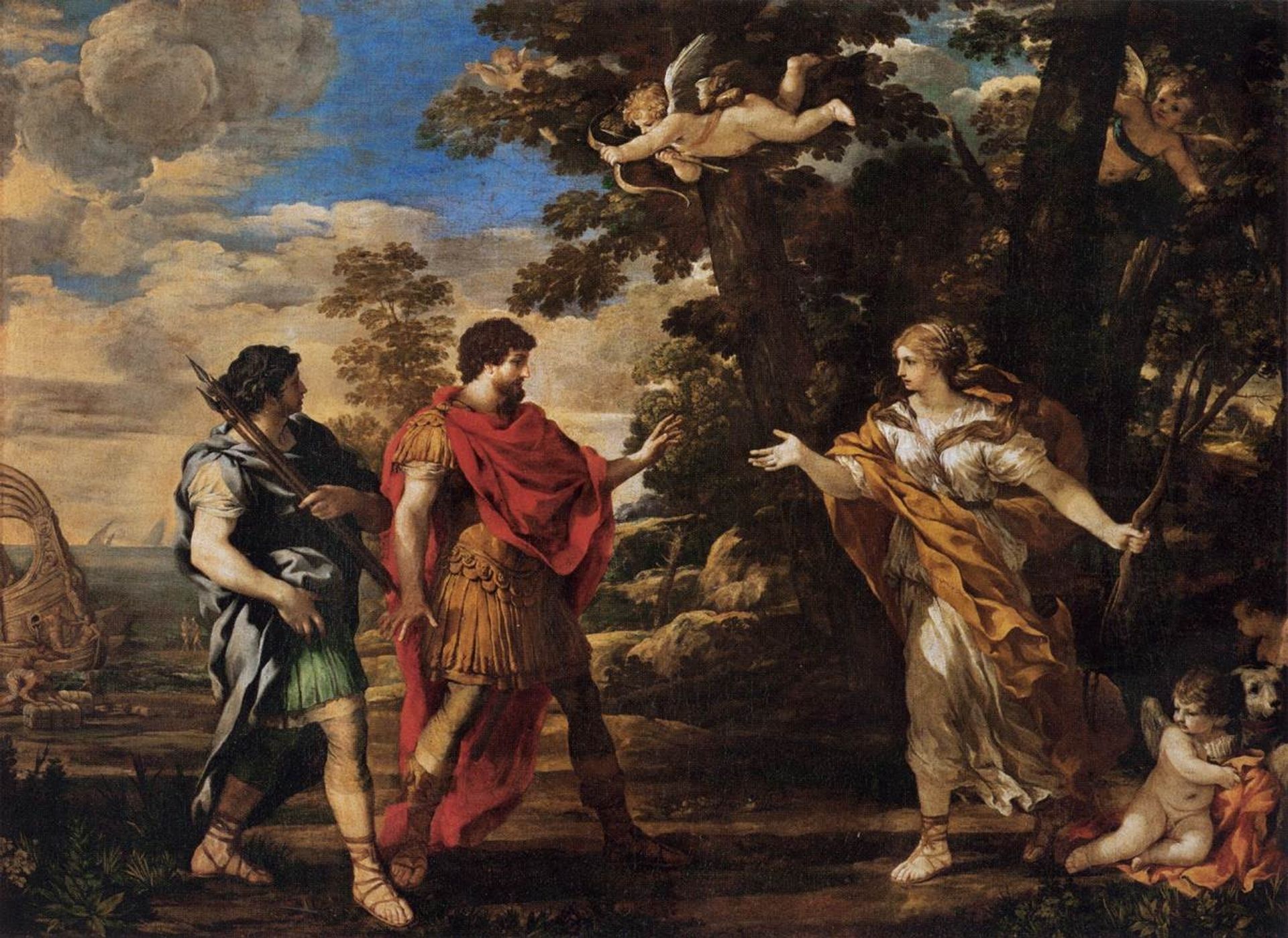 Venus Appearing to Aeneas as a Huntress by Pietro da Cortona