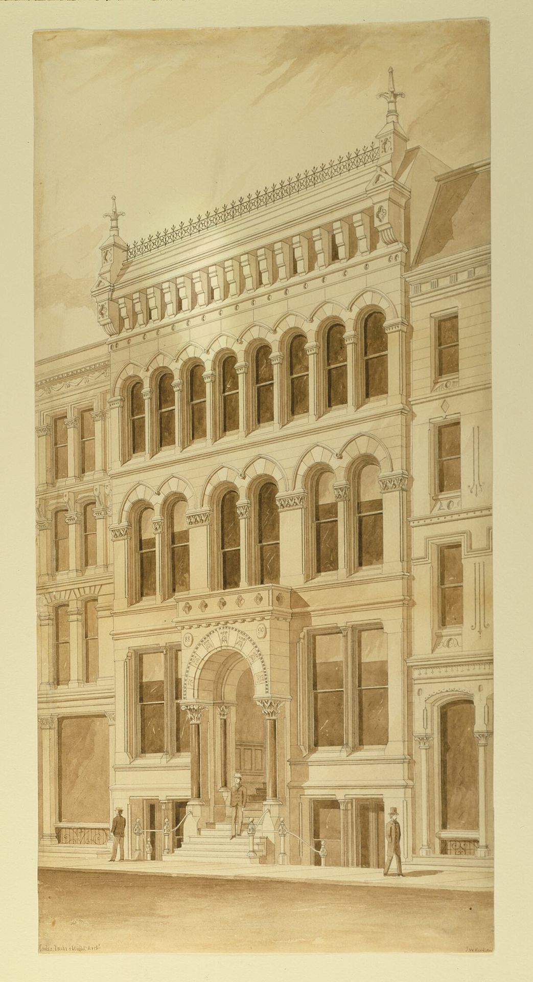 Lenox Building, Chicago, Illinois, Perspective by Carter, Drake and Wight