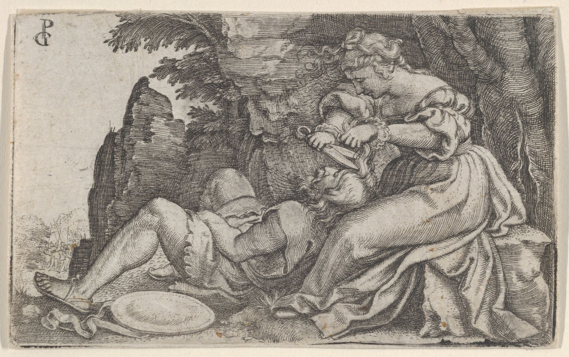 Samson and Delilah by Georg Pencz