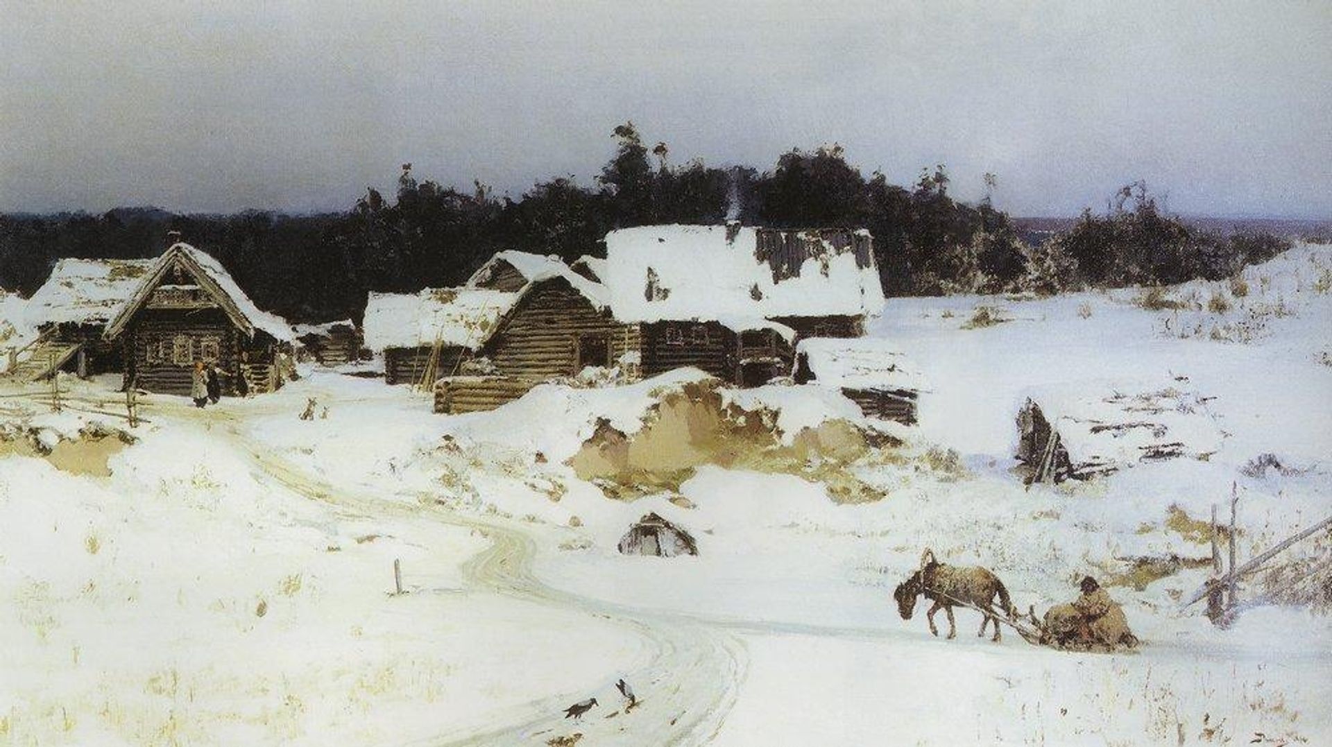 Winter. Imochentsy. by Vasily Polenov