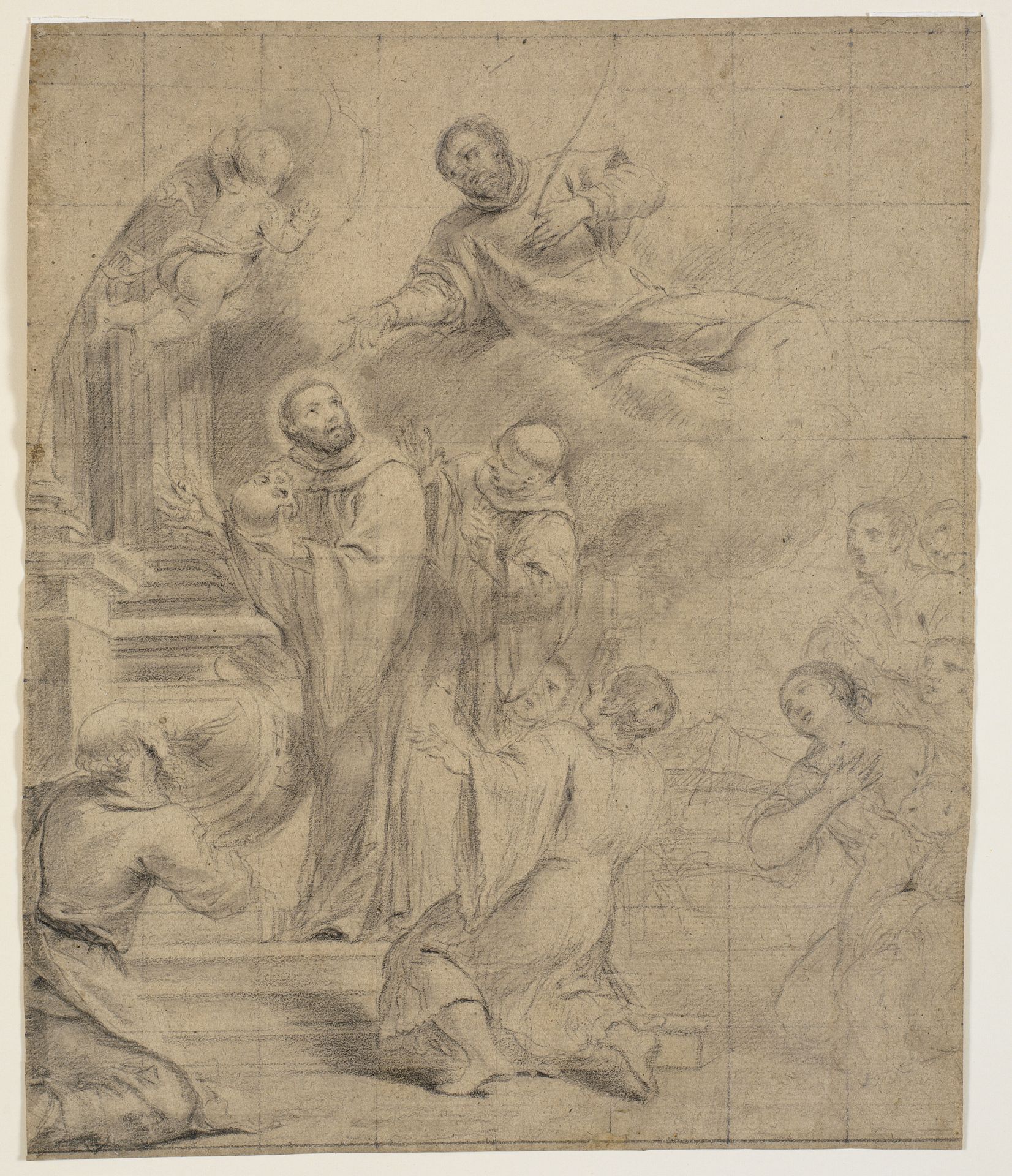 St Bernard saving the skull of St Caesarius by Giovanni Bonati