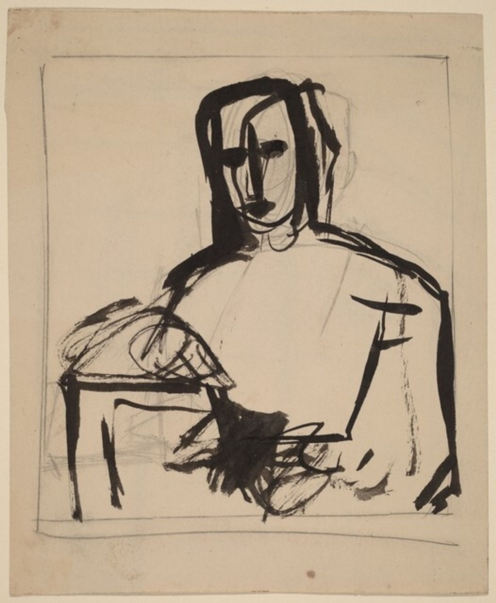 Figure Study [recto] by Franz Kline