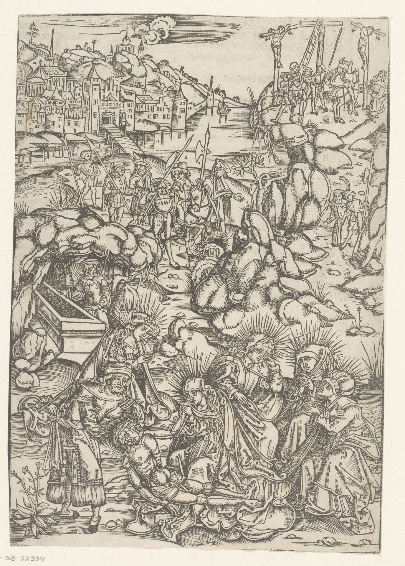Bewening van Christus by Hans Lützelburger