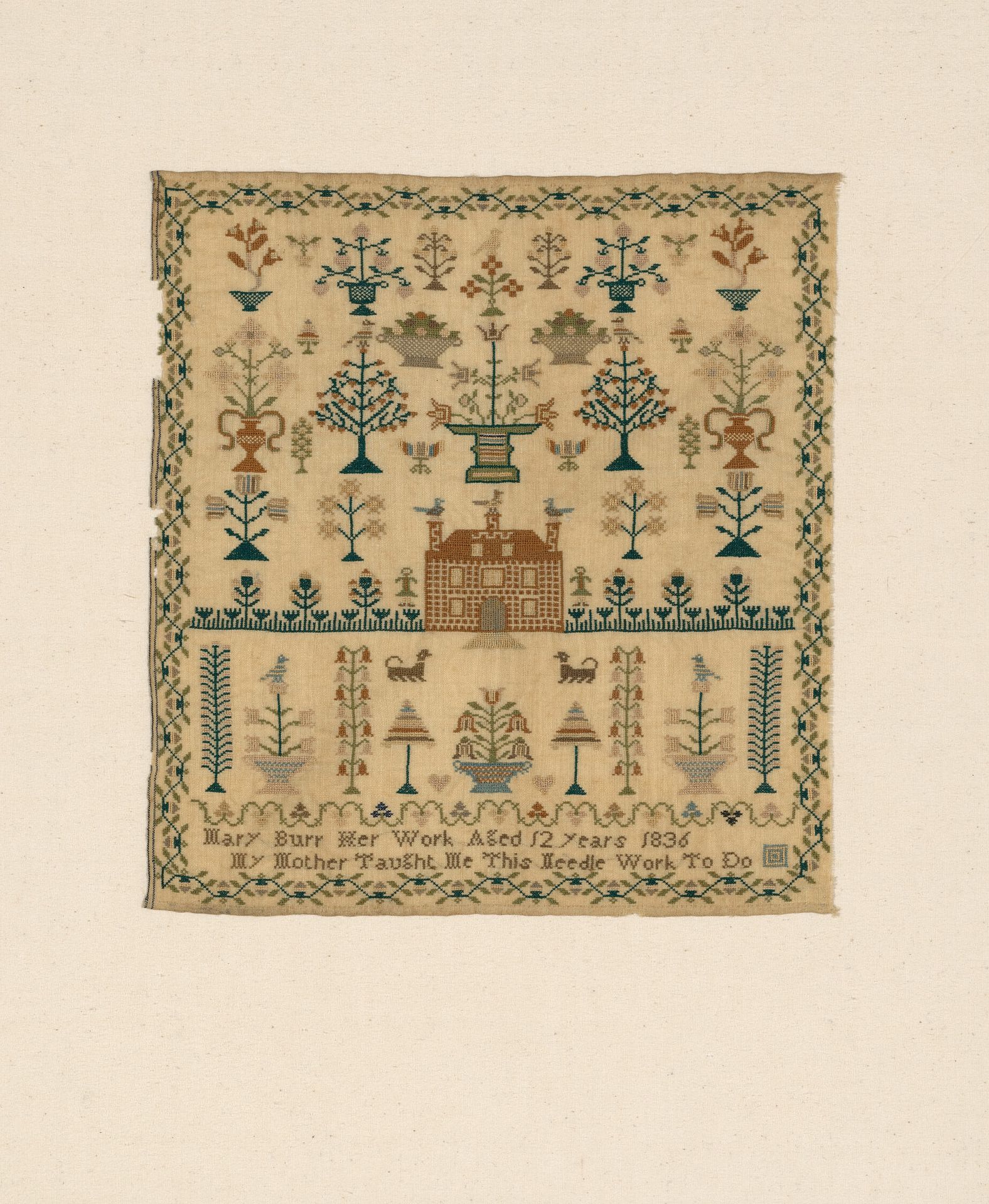 Sampler by Mary Burr