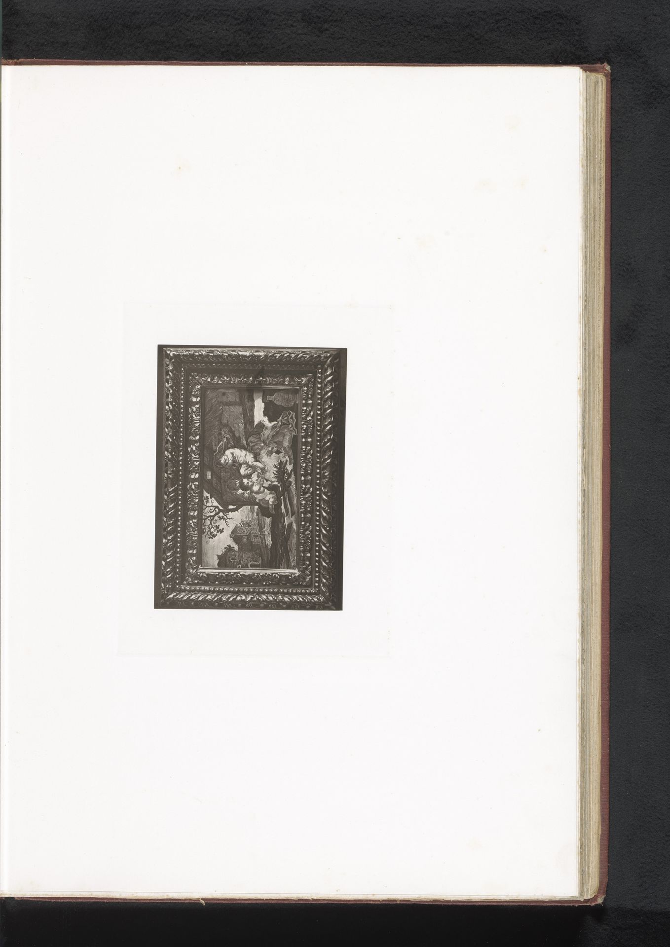 Voorstelling met drie putti in verguld houten lijst, opgesteld tijdens de Exposition Rétrospective van 1873 in Tours, Frankrijk by Gabriel Blaise