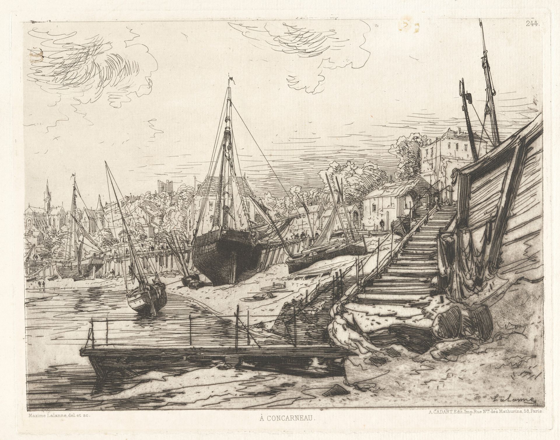 À Concarneau (Trouville) by Maxime Lalanne