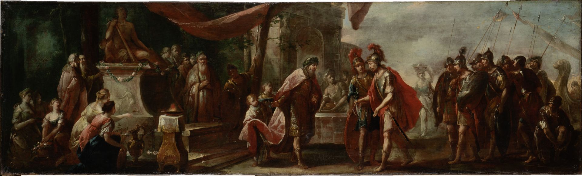 Aeneas Arriving in Latium by Johann Andreas Herrlein