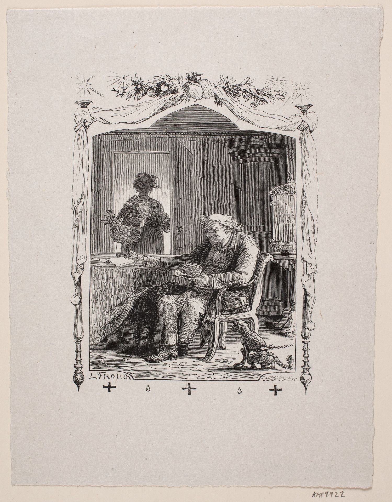 Illustration til "En moders barndomserindringer" by F. Hendriksen