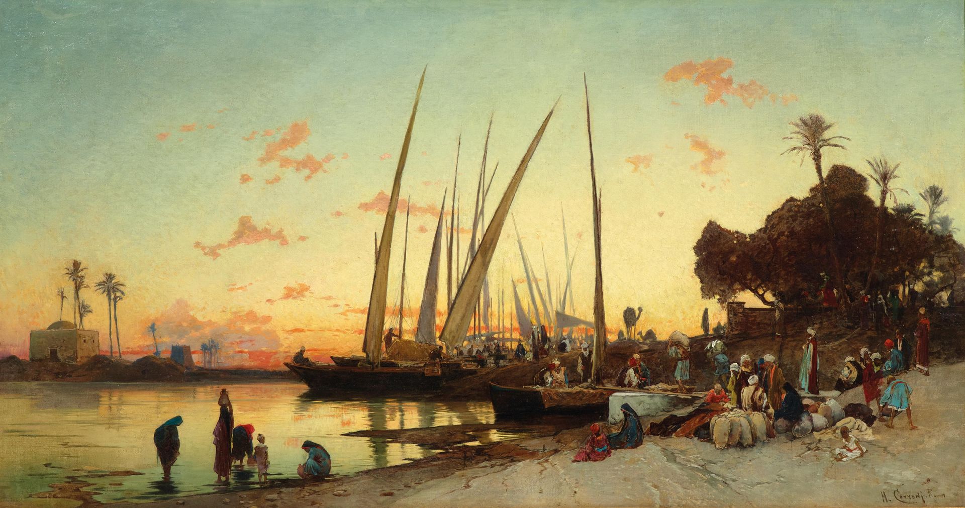 Egypt, on the Banks of the Nile by Hermann David Salomon Corrodi