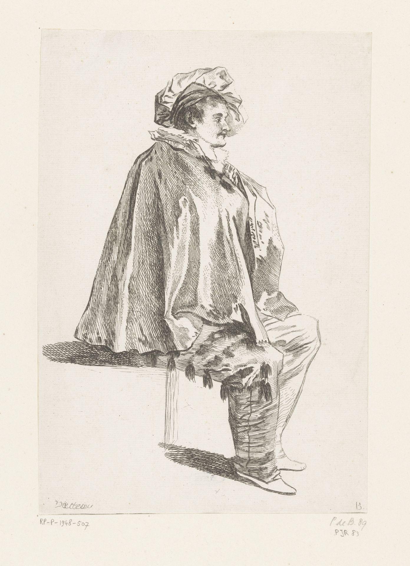Mezzetino by Francois Boucher