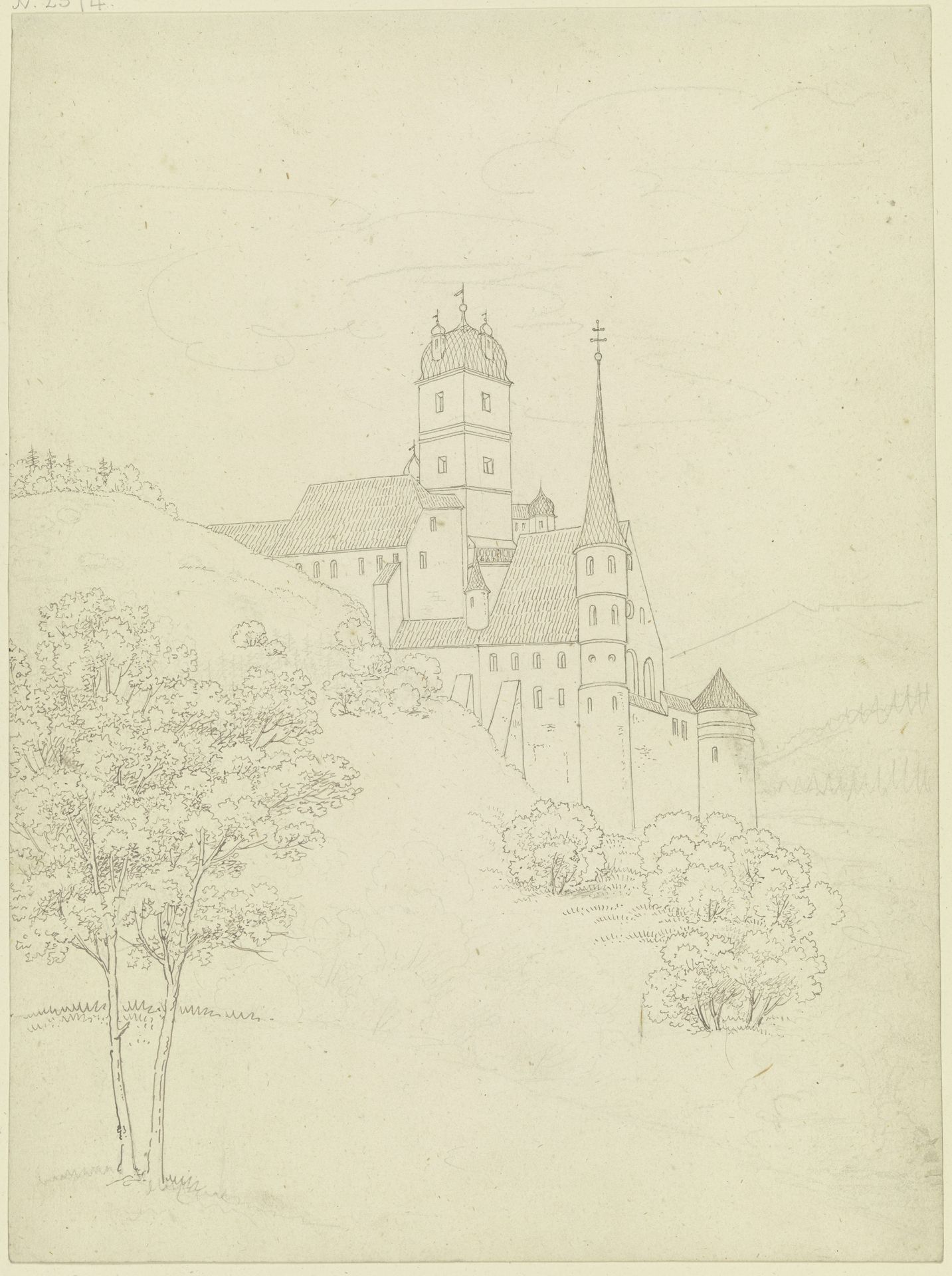 Schloss Schwarzenberg bei Scheinfeld by Karl Ballenberger