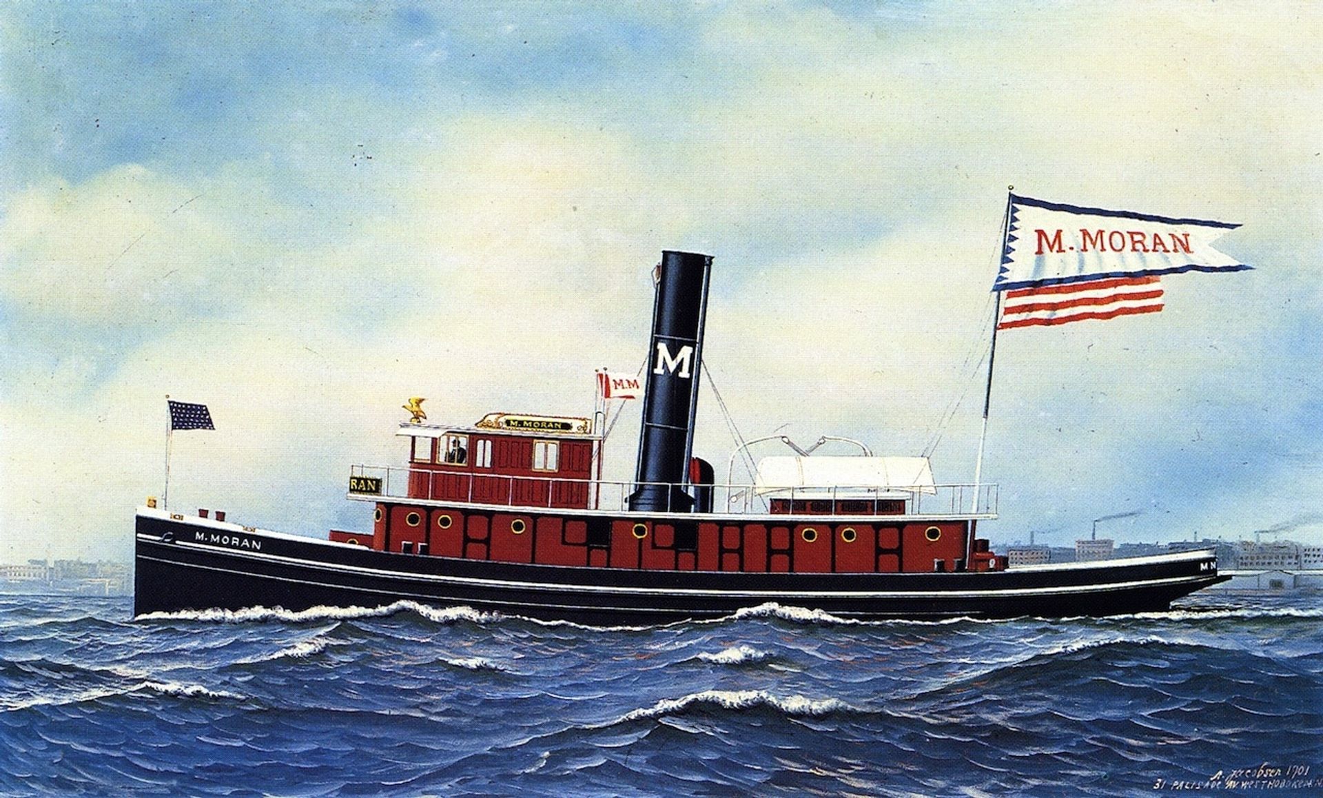 M. Morgan Tugboat by Antonio Jacobsen