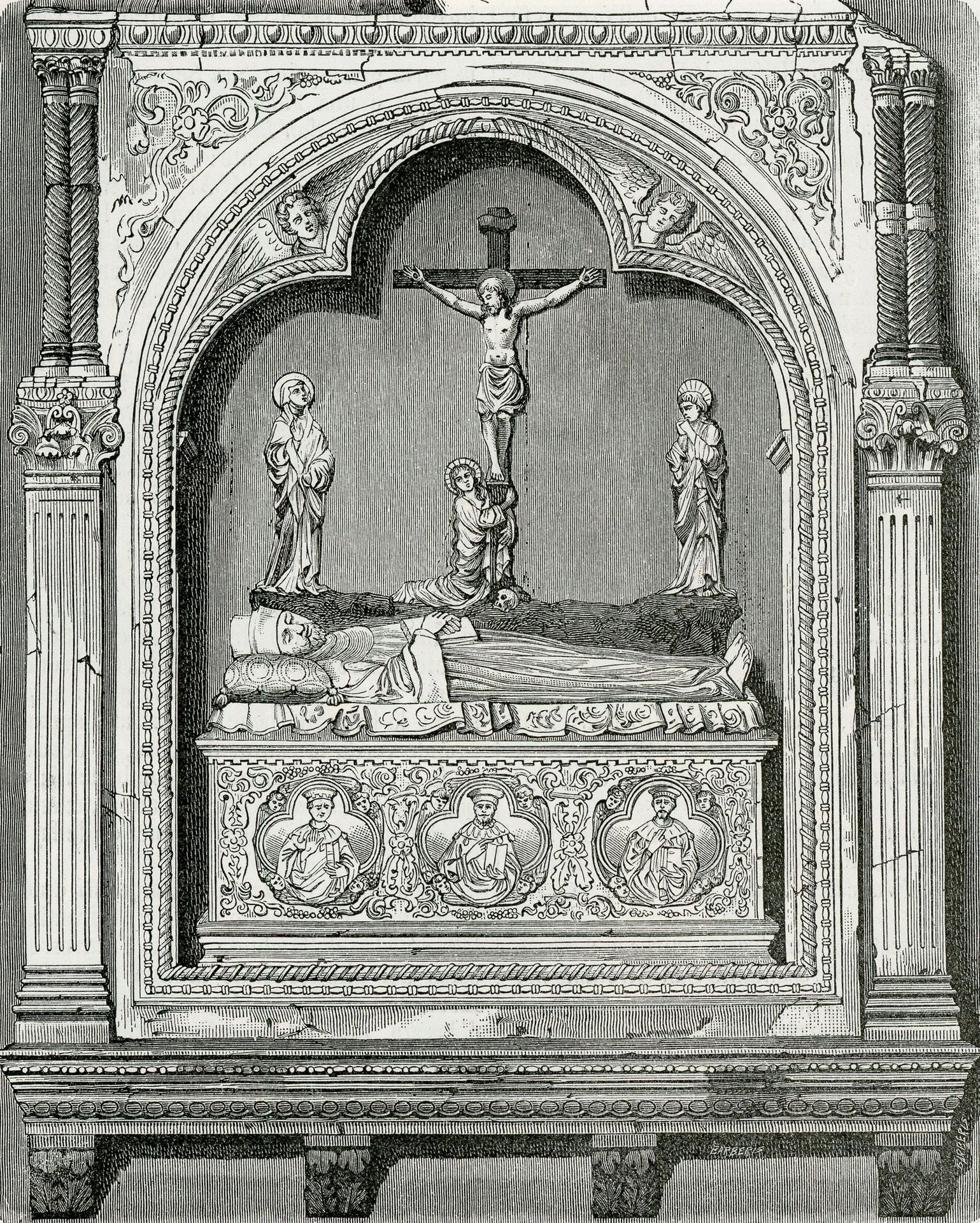 Mausoleo Di Mess. Rozzello, Nella Chiesa Di San Francesco by Giuseppe Barberis