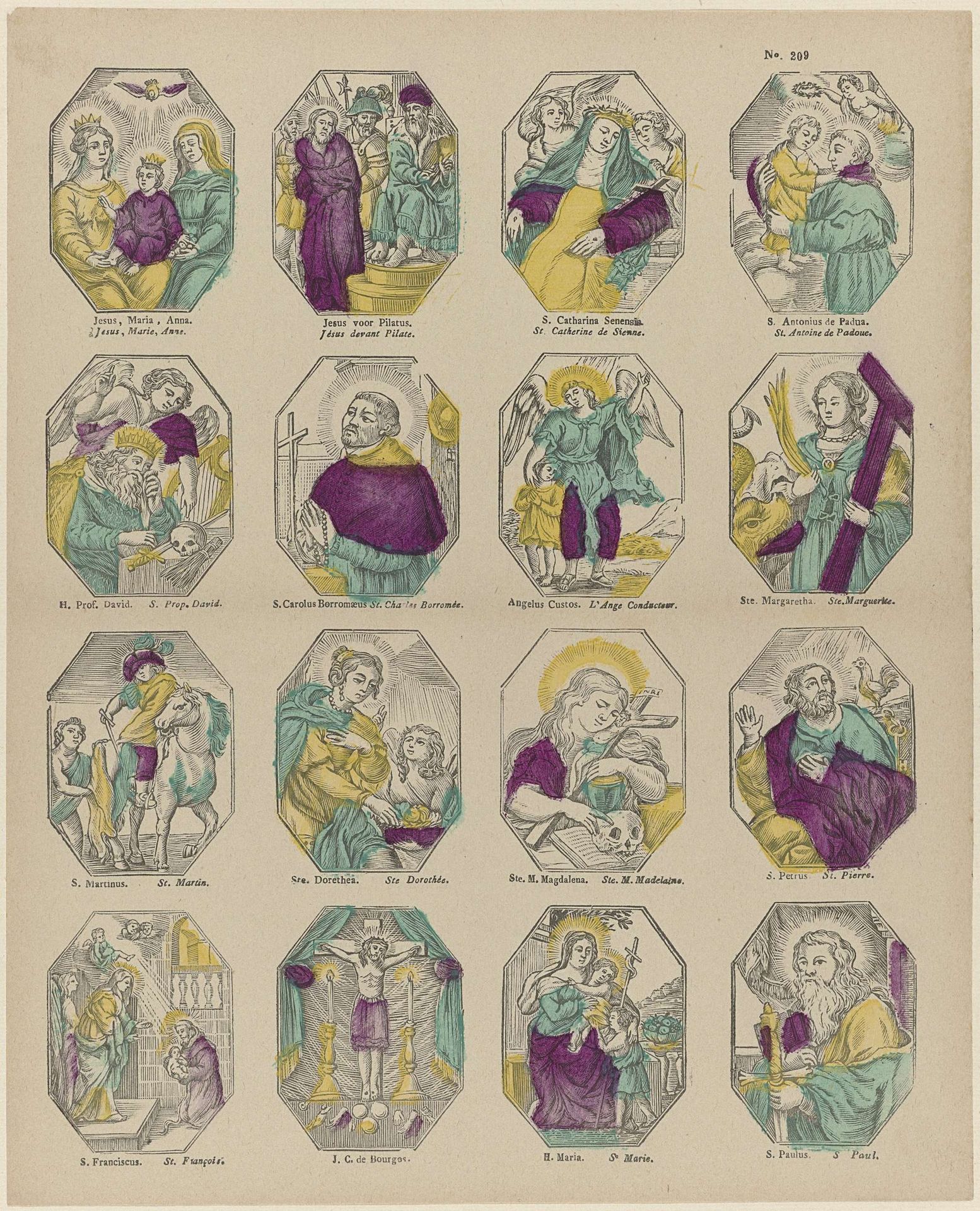 Religieuze voorstellingen by Philippus Jacobus Brepols