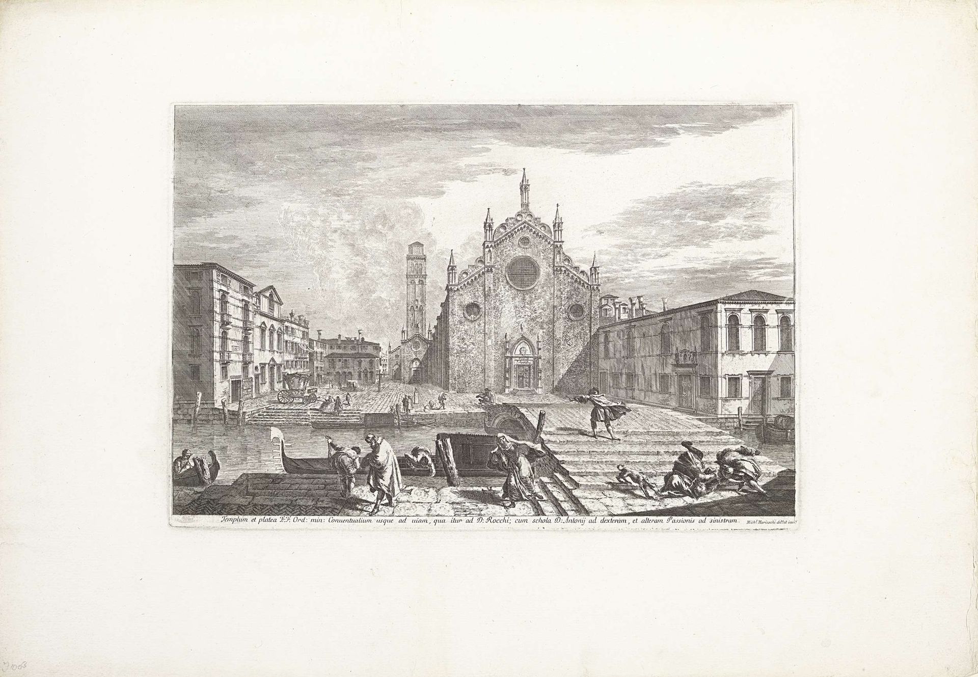 De Santa Maria Gloriosa dei Frari te Venetië by Michele Marieschi
