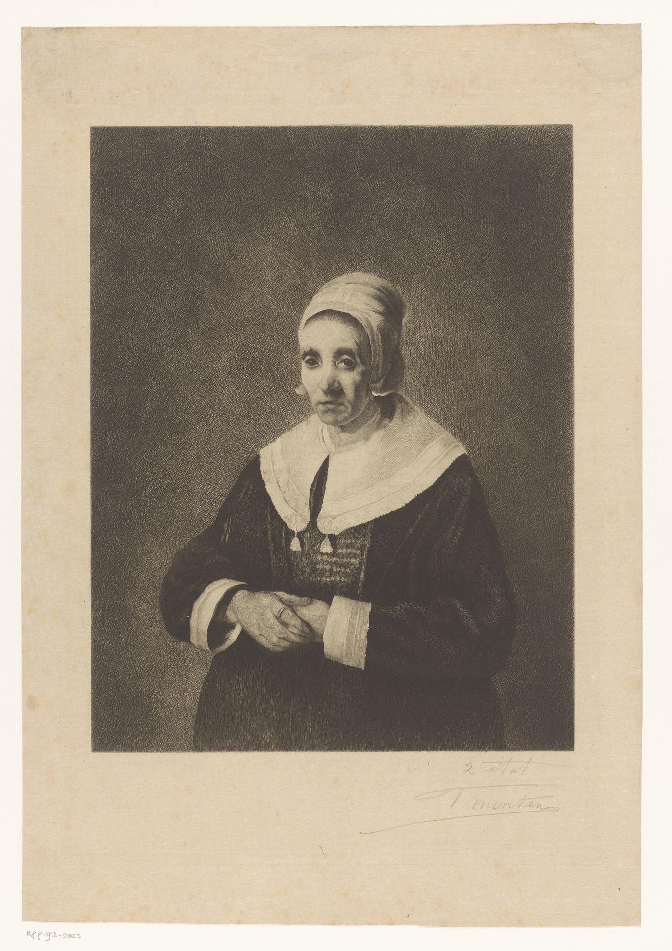 Portret van een onbekende vrouw by Georges Montenez