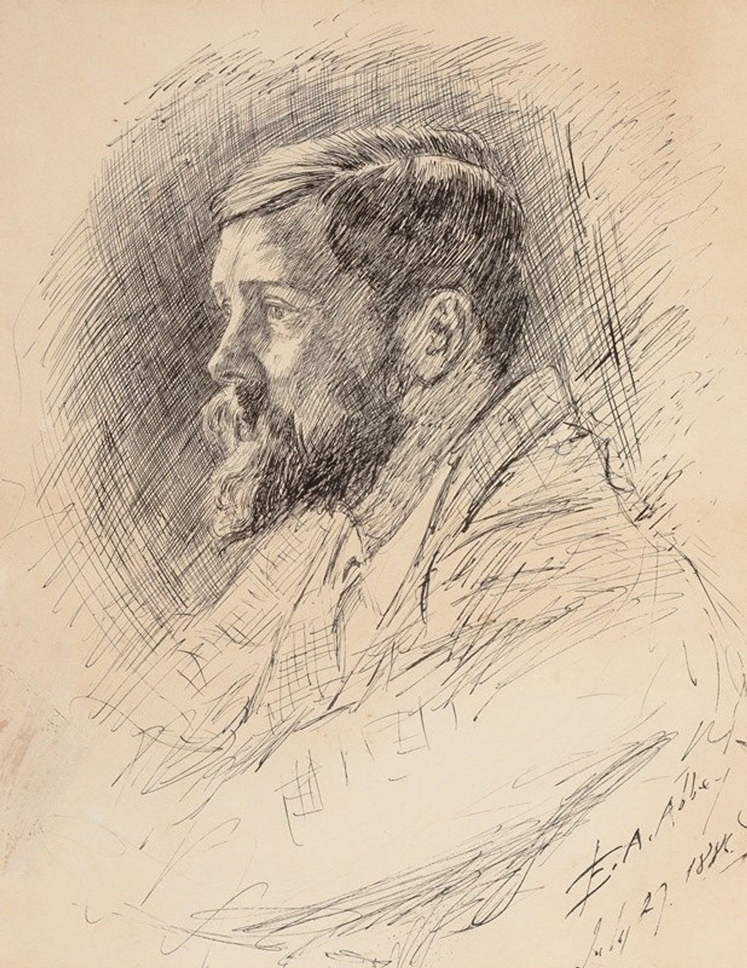 Portrait of Alfred Parsons, R.A. by Edwin Austin Abbey