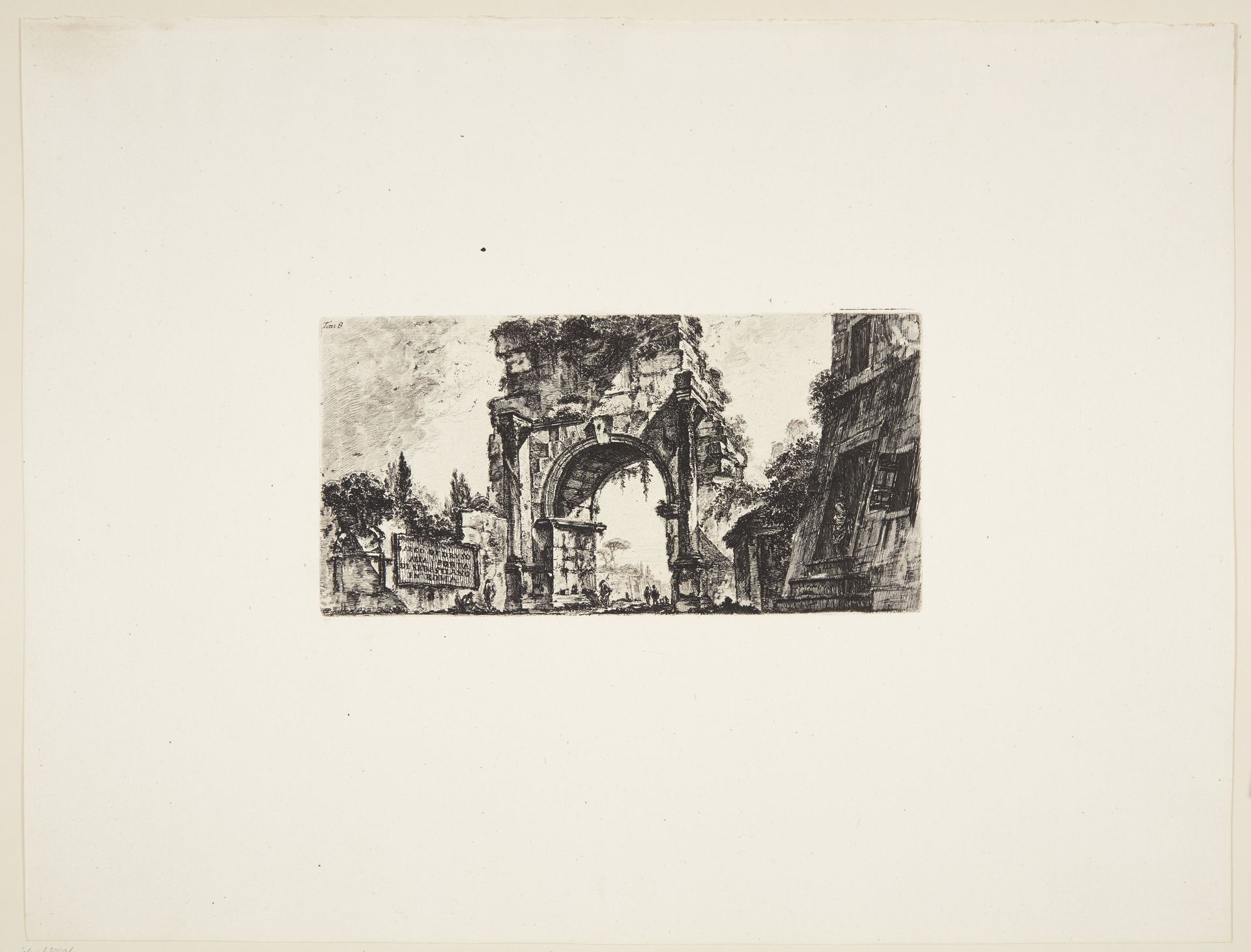 Arch of Drusus at the Porta San Sebastiano in Rome by Giovanni Battista Piranesi
