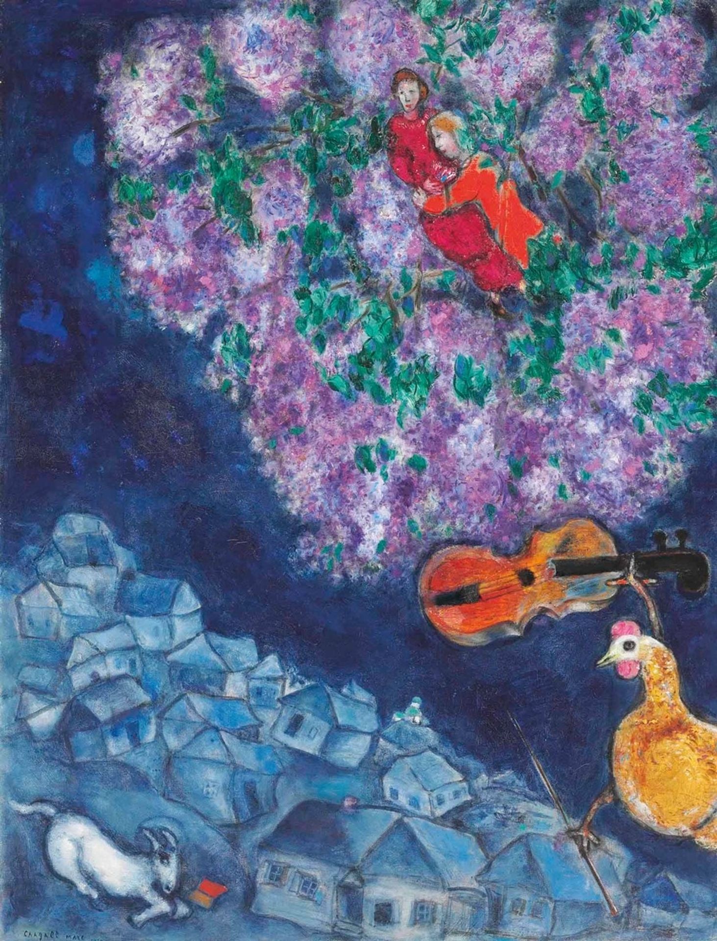 L’air bleu by Marc Chagall