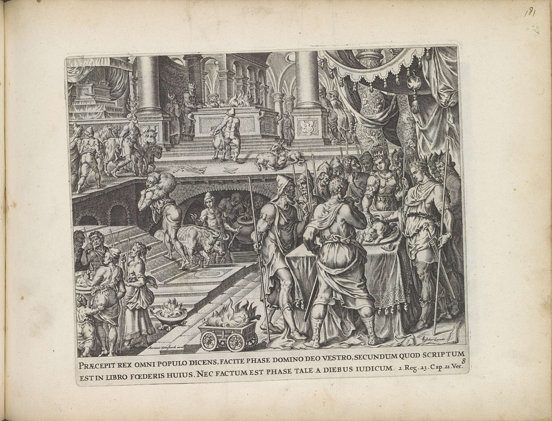 Koning Josia viert Pesach by Anonymous