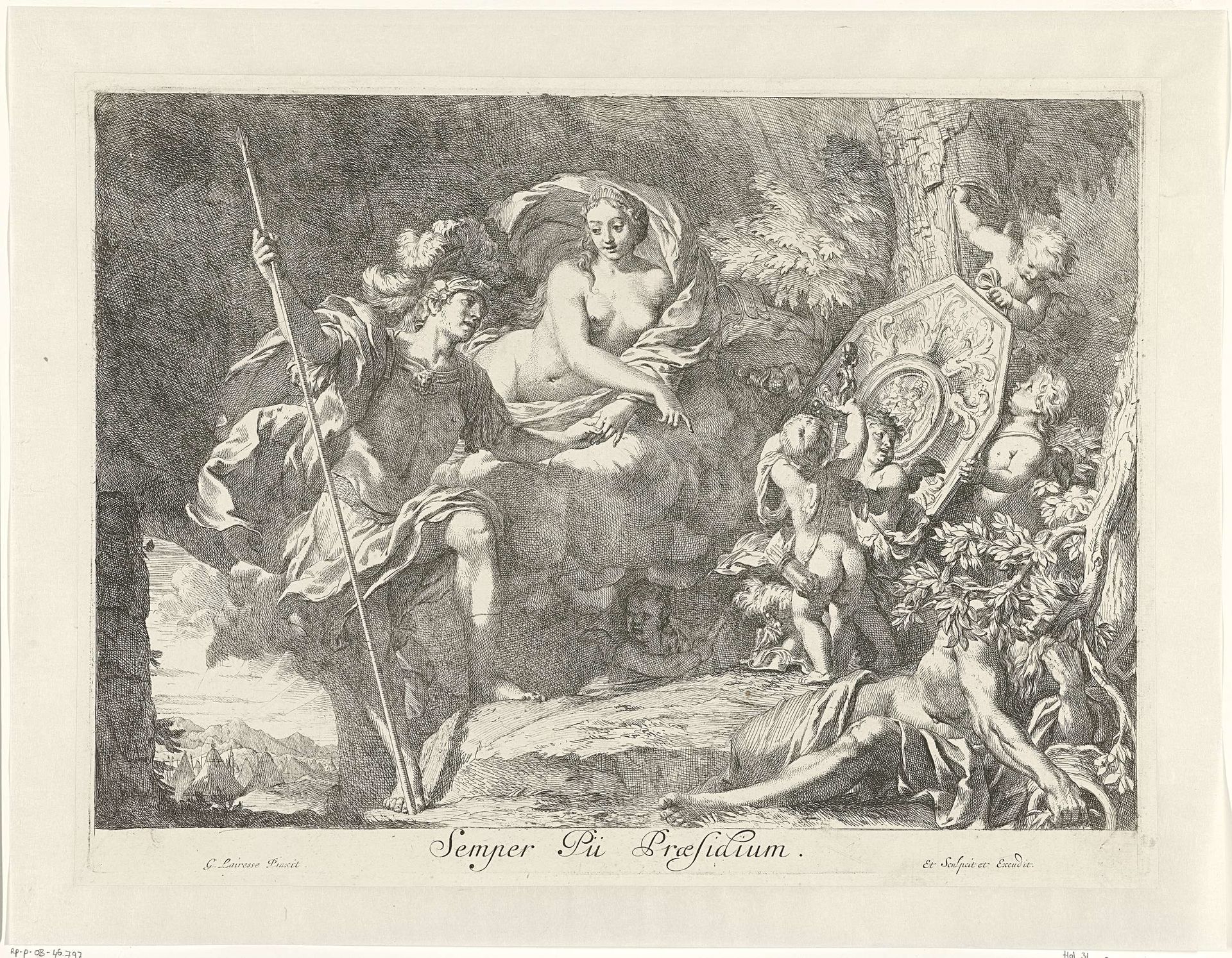 Venus schenkt Aeneas wapens by Gerard de Lairesse
