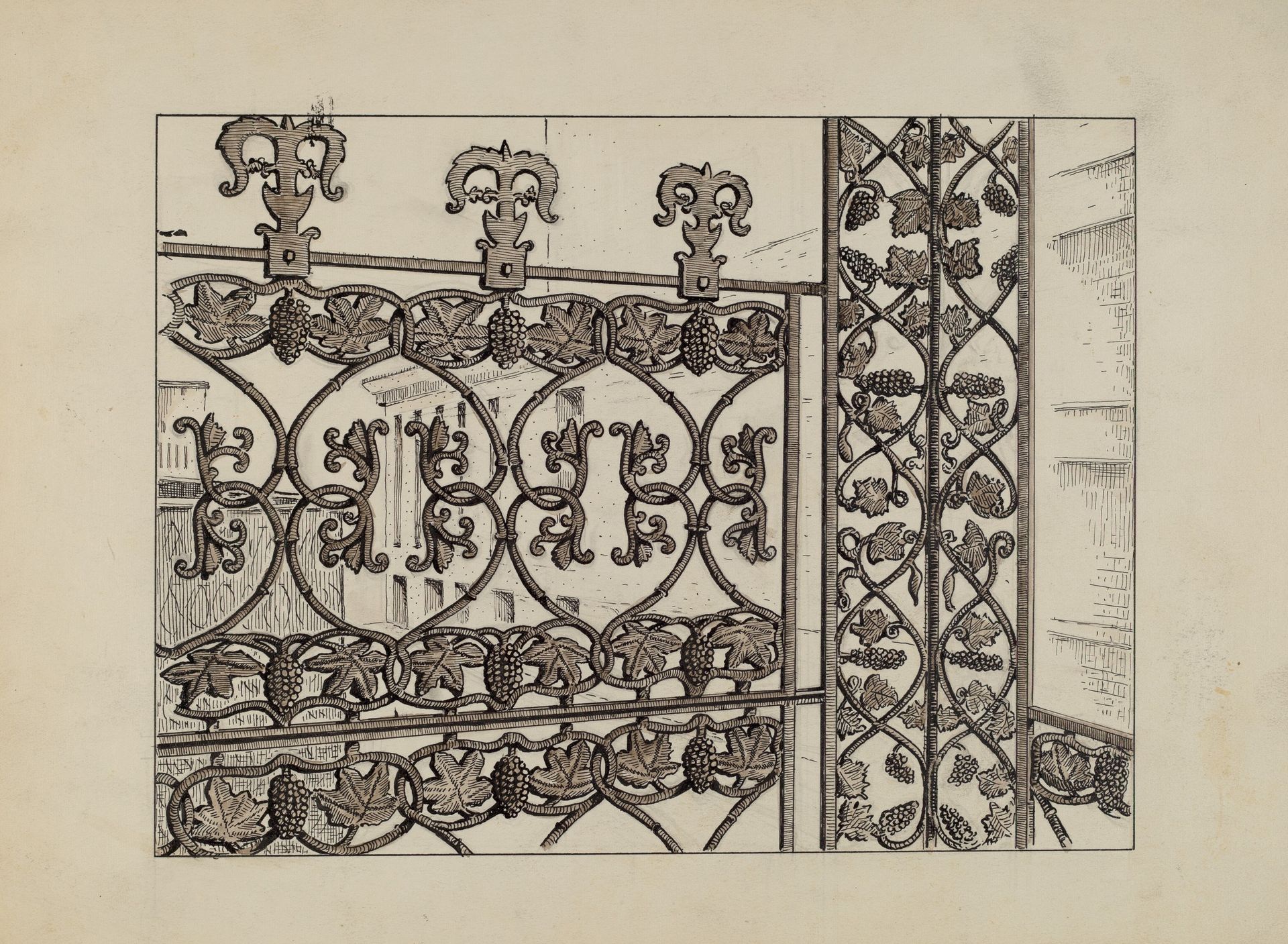 Cast Iron Balcony Rail by Al Curry