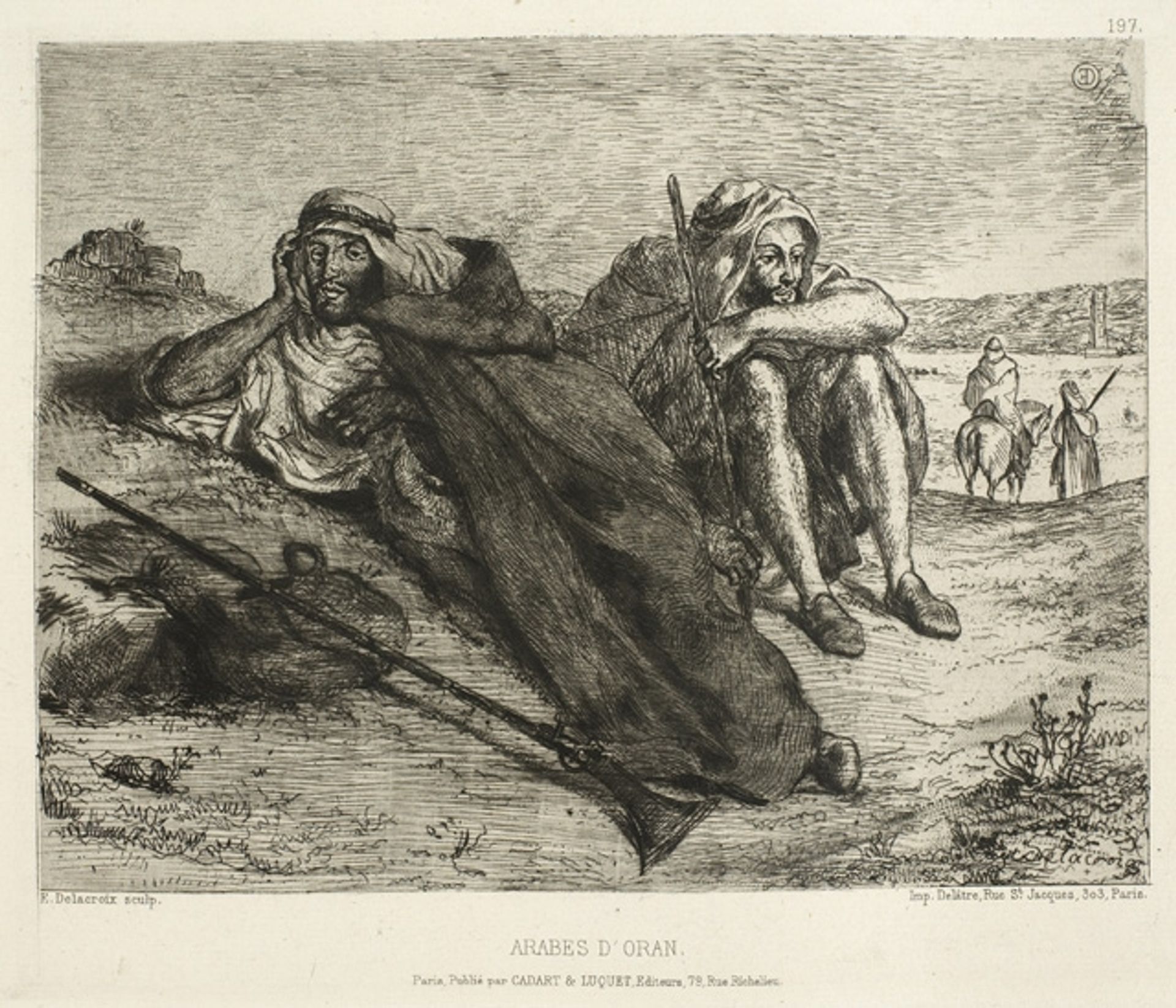 Arabs of Oran by Eugène Delacroix