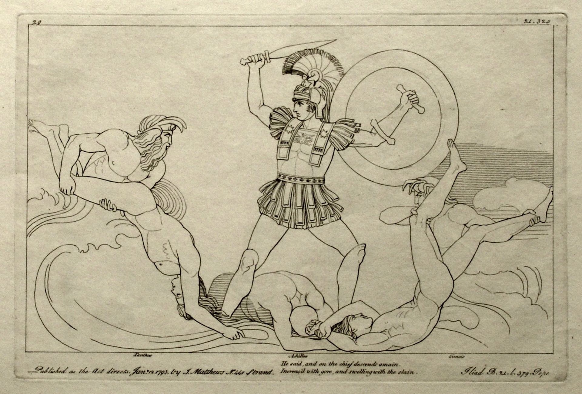 Illustration to the Iliad by John Flaxman