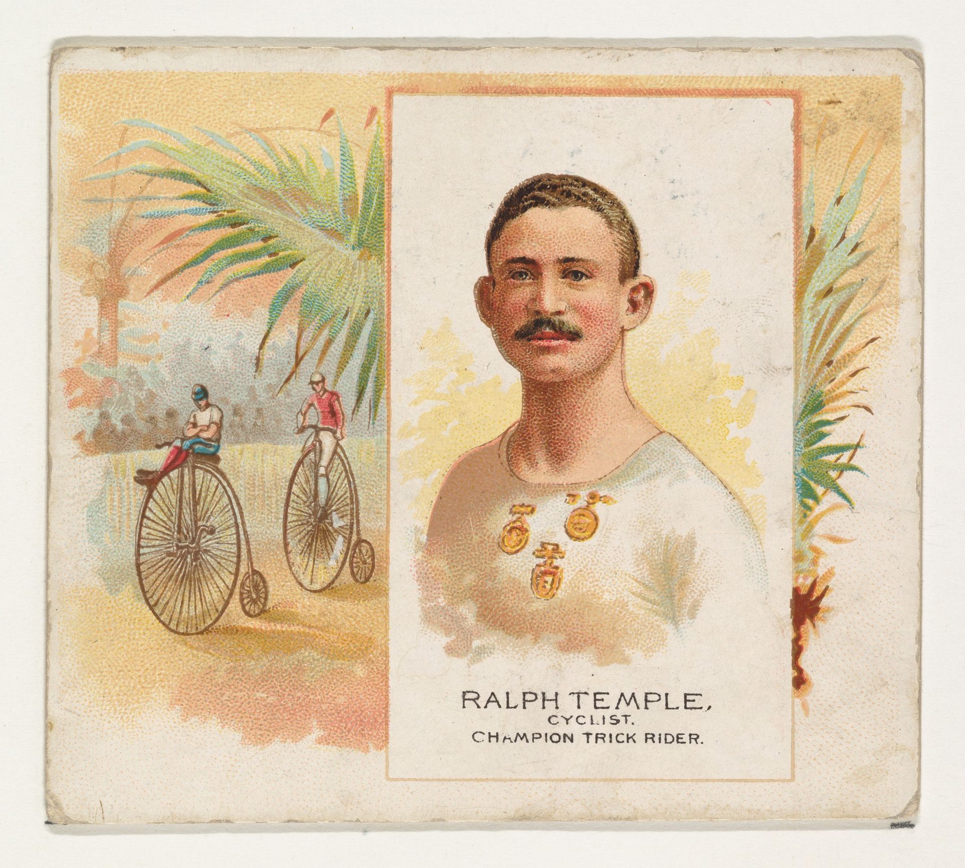 Ralph Temple, Cyclist, Champion Trick Rider, from World's Champions, Second Series (N43) for Allen & Ginter Cigarettes by Allen & Ginter
