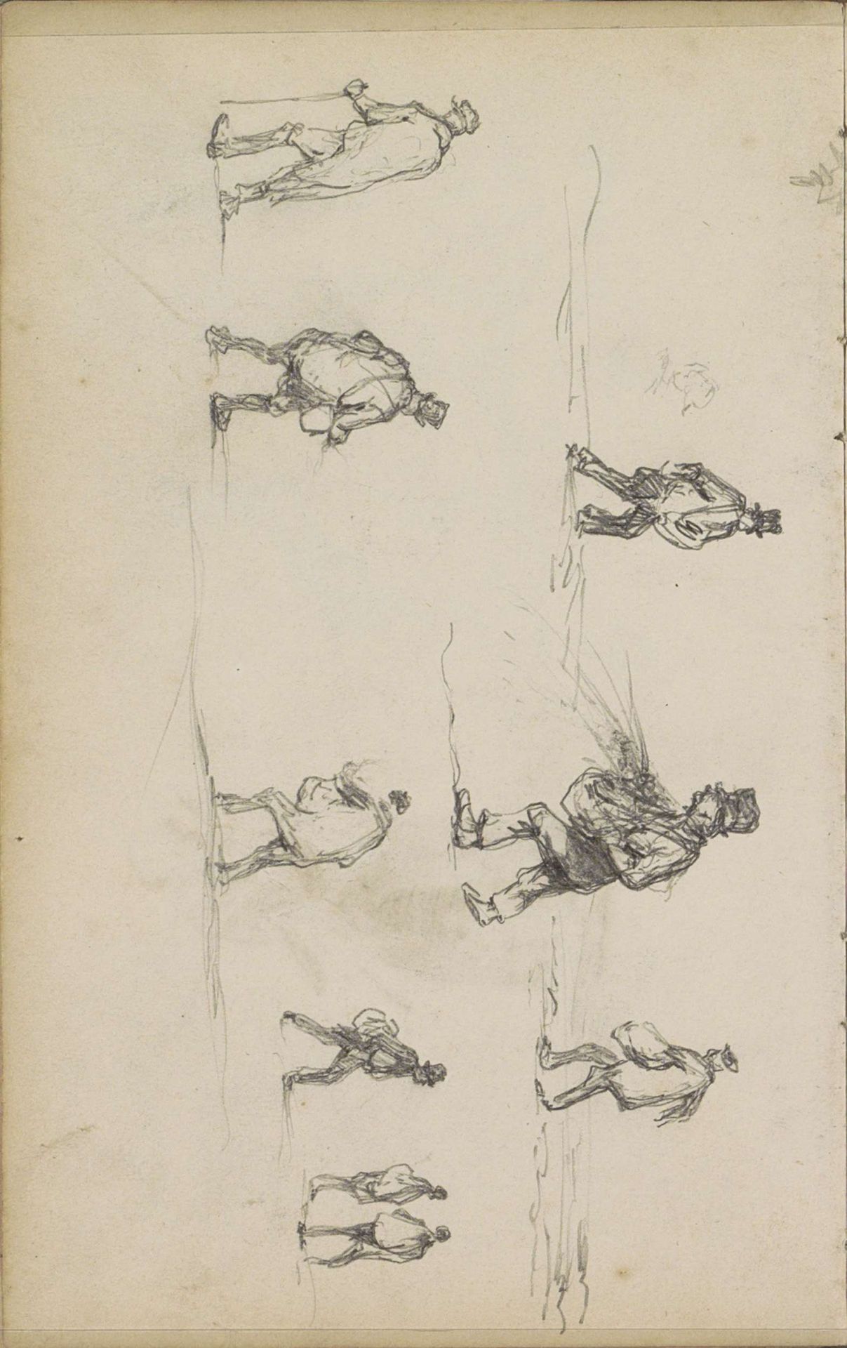 Zaaiende mannen op het platteland by Johannes Tavenraat