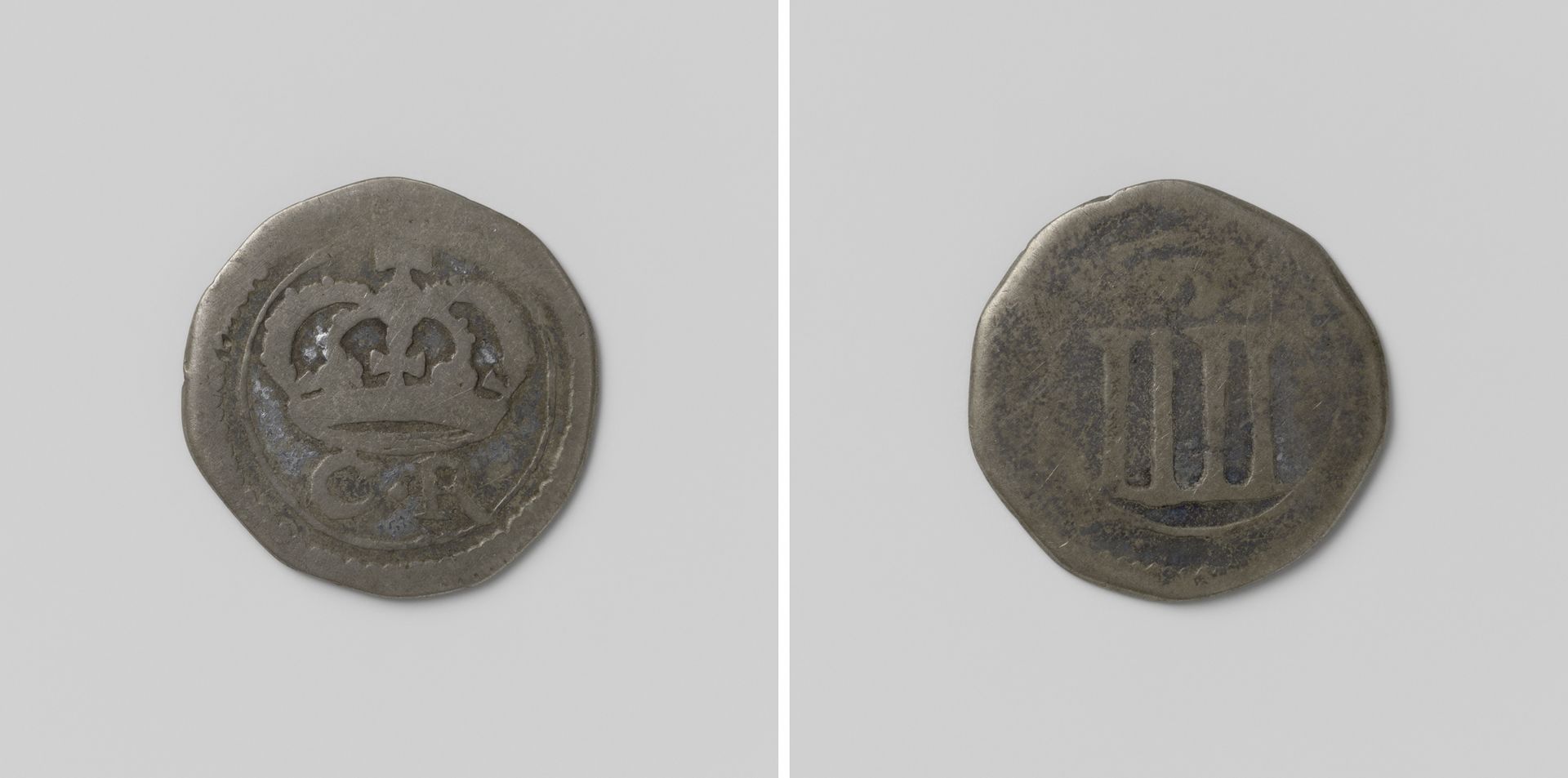 Vier pence, noodmunt van Karel I, koning van Engeland te Ormond geslagen van het door de ingezetenen opgebrachte zilver by Anonymous