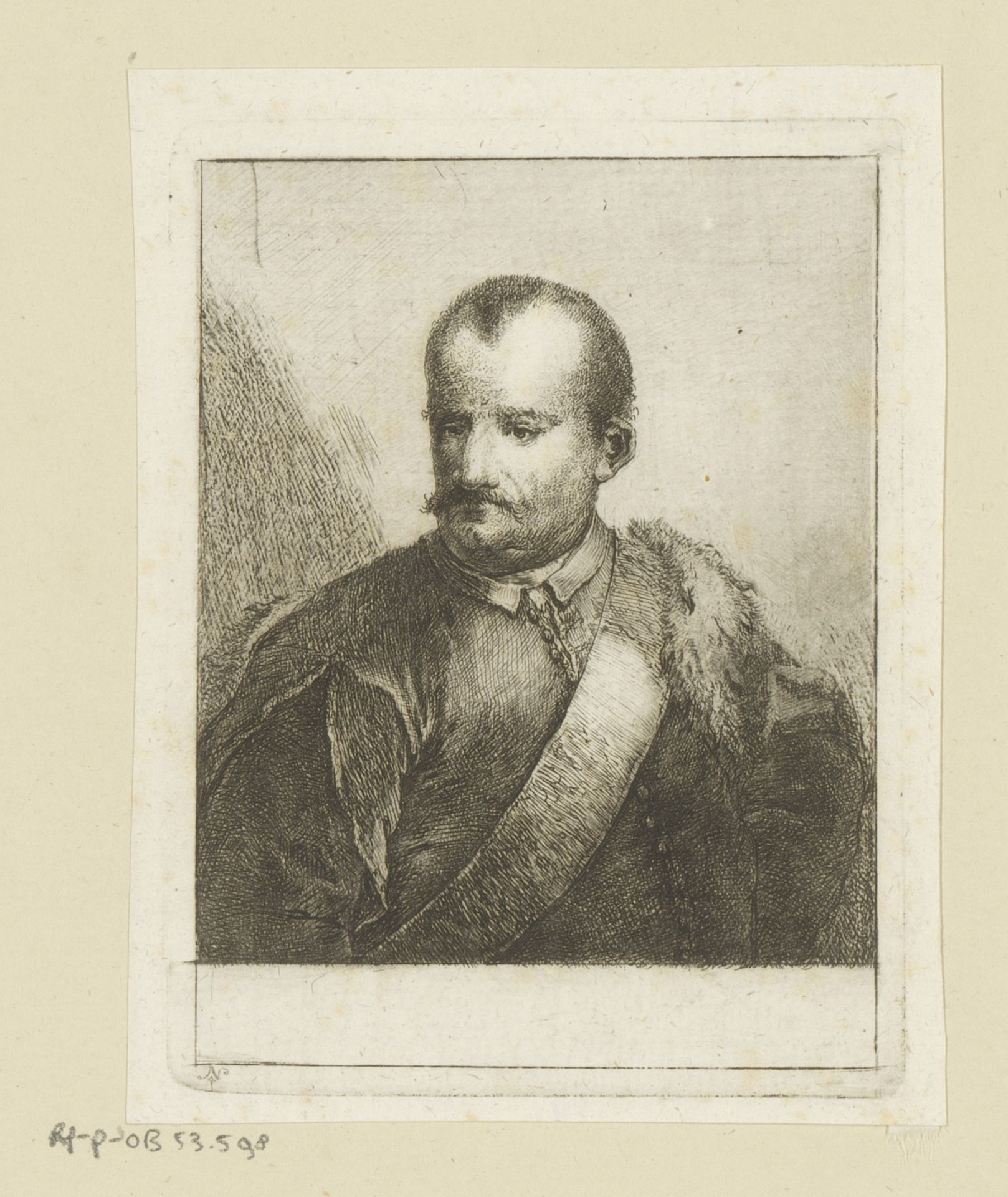 Portret van Radziwill, prins van Polen by Johann Andreas Benjamin Nothnagel