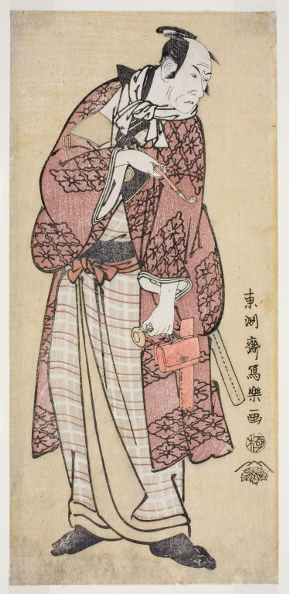 Matsumoto Kōshirō IV as the hick spendthrift from Yamato, actually Ninokuchimura Magoemon by Tōshūsai Sharaku