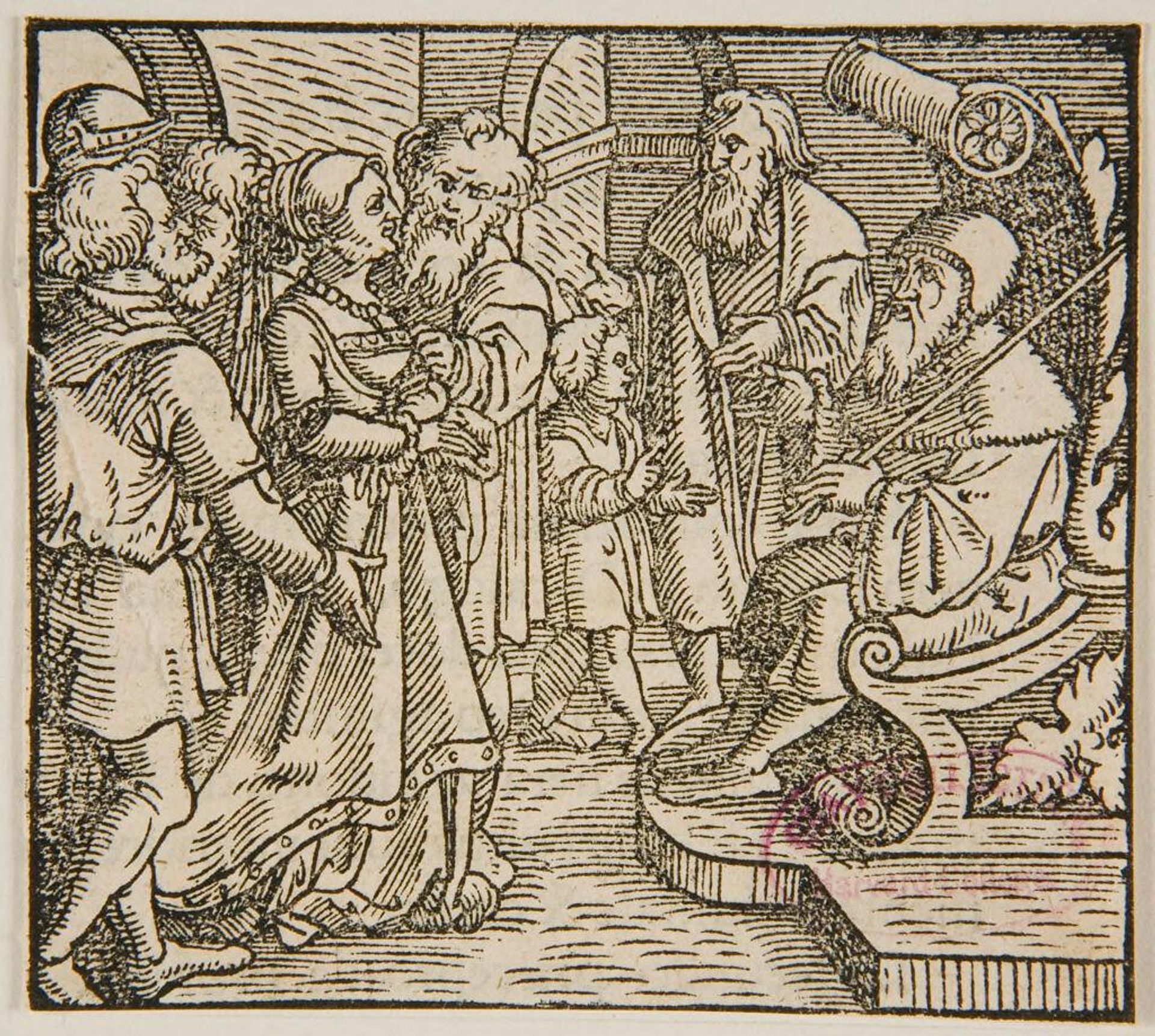 Accused Woman before a Priest by Anonymous