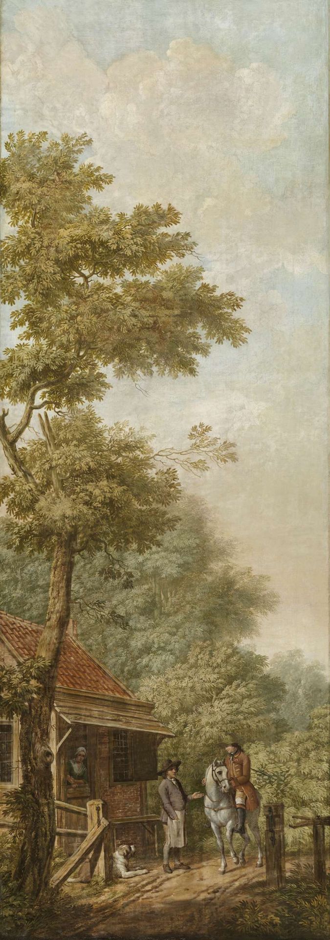 Three wall hangings with a Dutch landscape by Jurriaan Andriessen