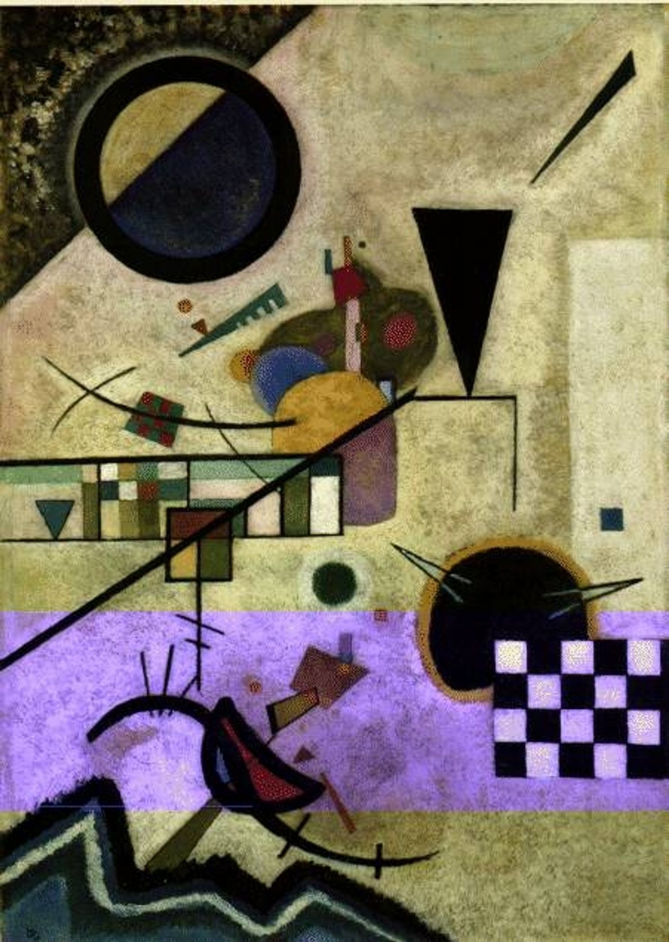 Contrasting sounds by Wassily Kandinsky