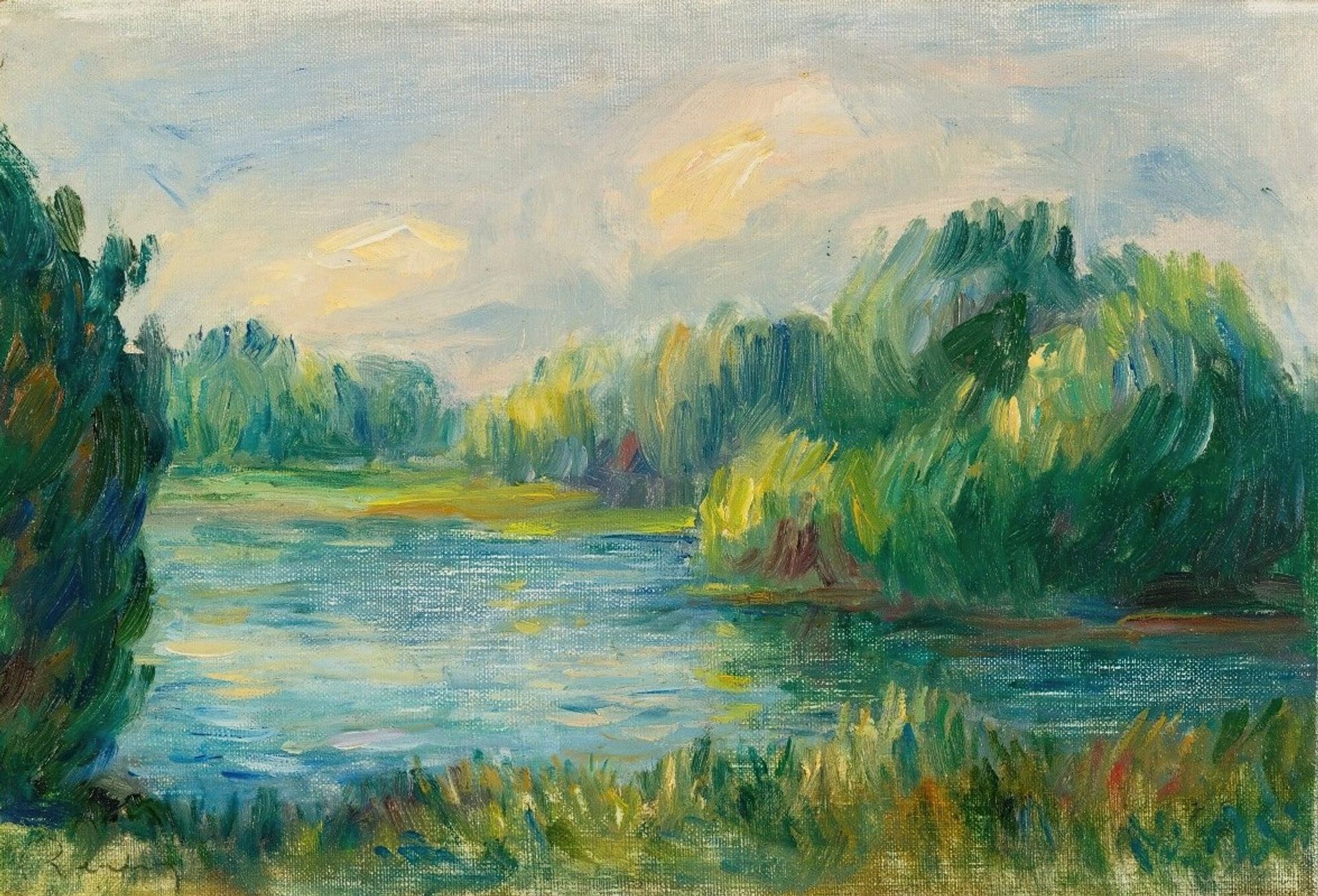Bord De Rivière by Pierre-Auguste Renoir