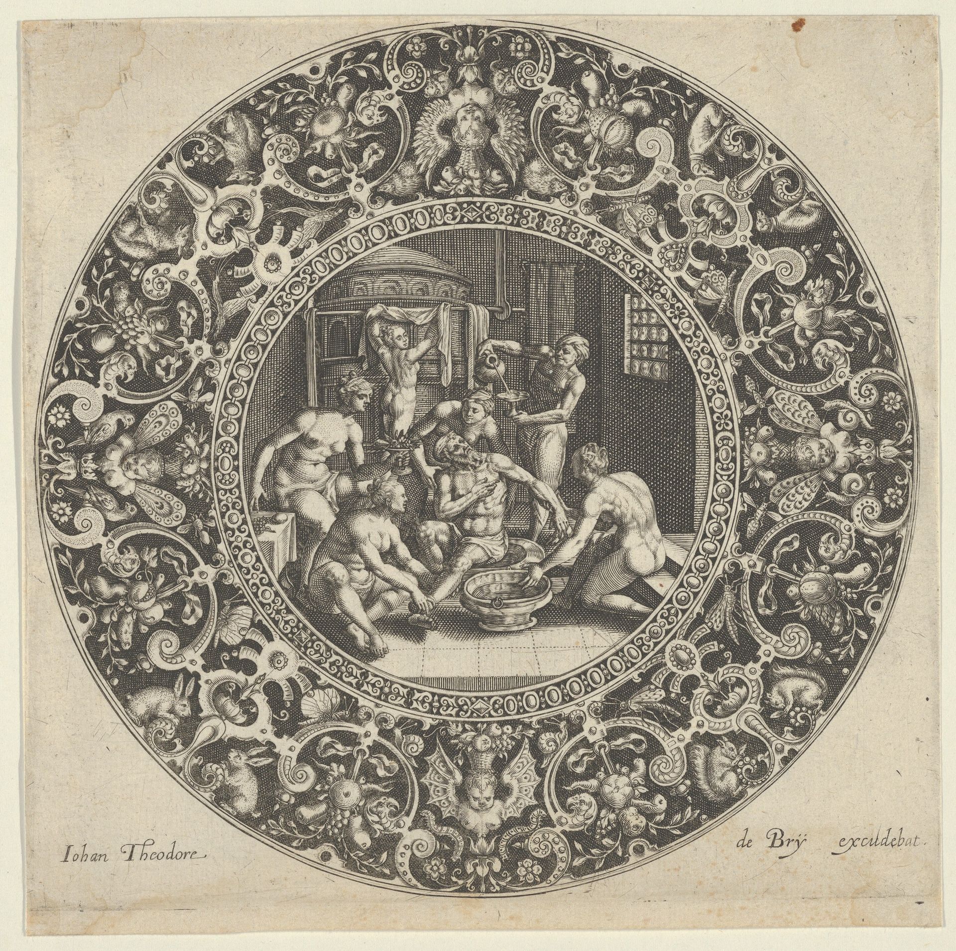 Sardanapal in the Bath by Johann Theodor de Bry